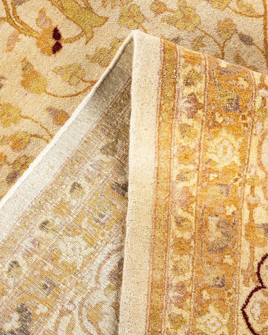 Mogul Hand-Knotted Area Rug - Ivory, 10' 0" x 19' 5" - 6