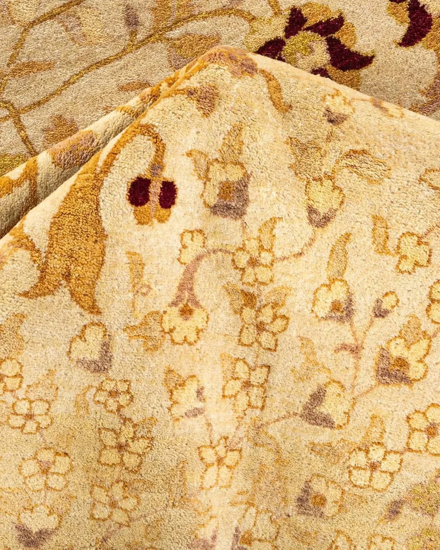 Mogul Hand-Knotted Area Rug - Ivory, 10' 0" x 19' 5" - 7