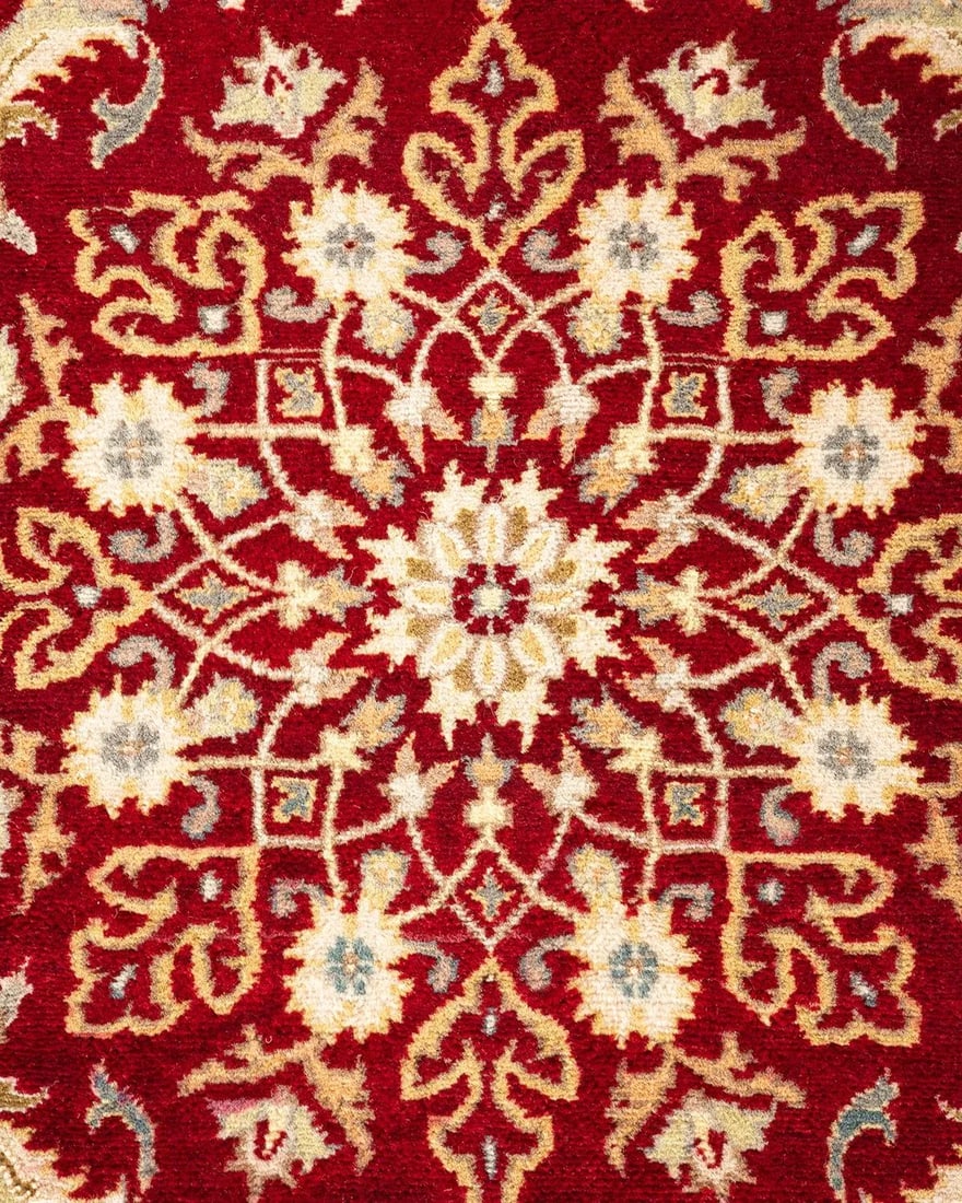 Mogul Hand-Knotted Area Rug - Red, 9' 3" x 11' 10" - 3