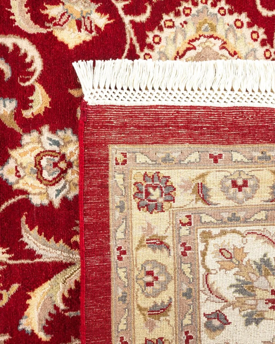 Mogul Hand-Knotted Area Rug - Red, 9' 3" x 11' 10" - 5