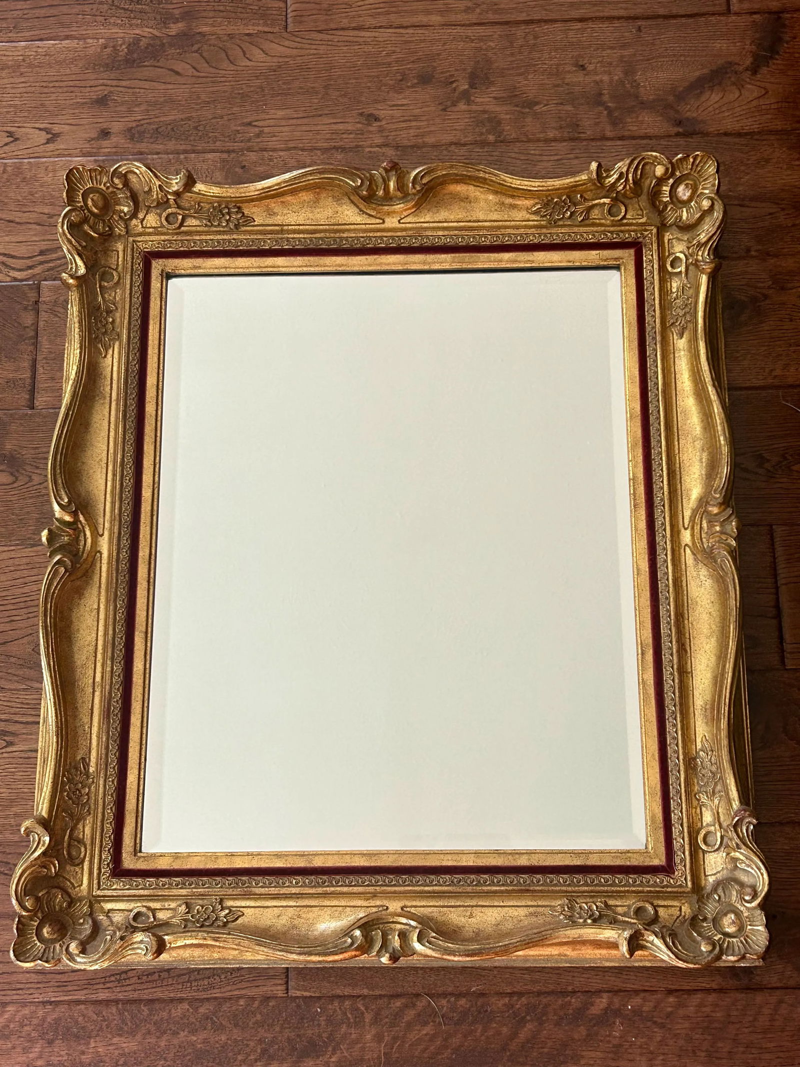 Vintage La Barge Rectangular Wall Mirror in Ornate Giltwood Frame - 2