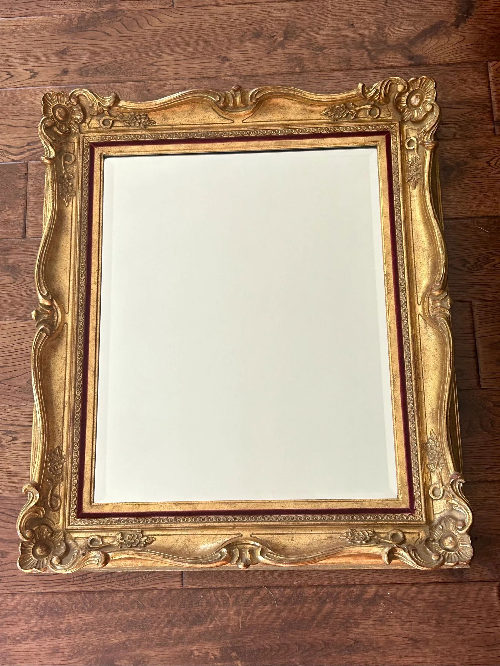 Vintage La Barge Rectangular Wall Mirror in Ornate Giltwood Frame - 3