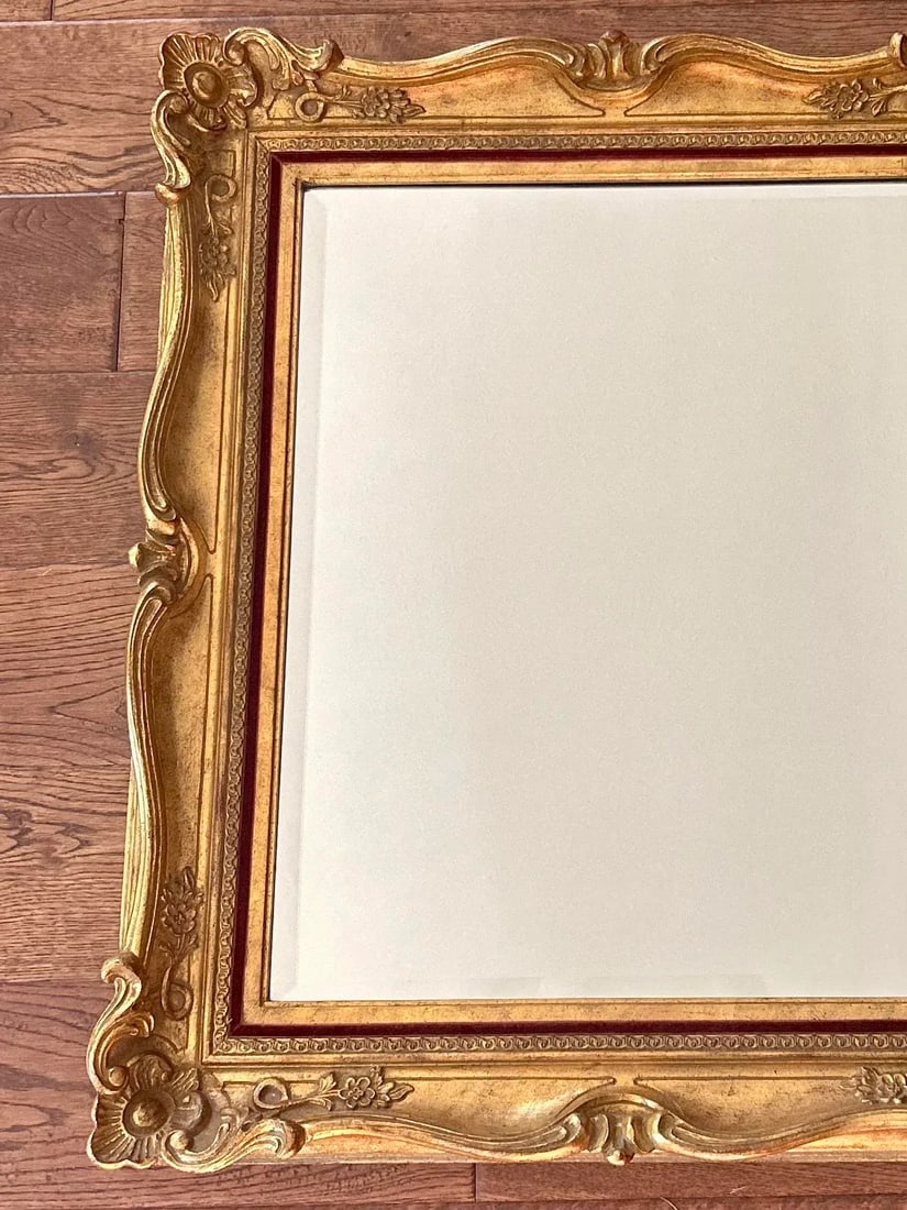 Vintage La Barge Rectangular Wall Mirror in Ornate Giltwood Frame - 4