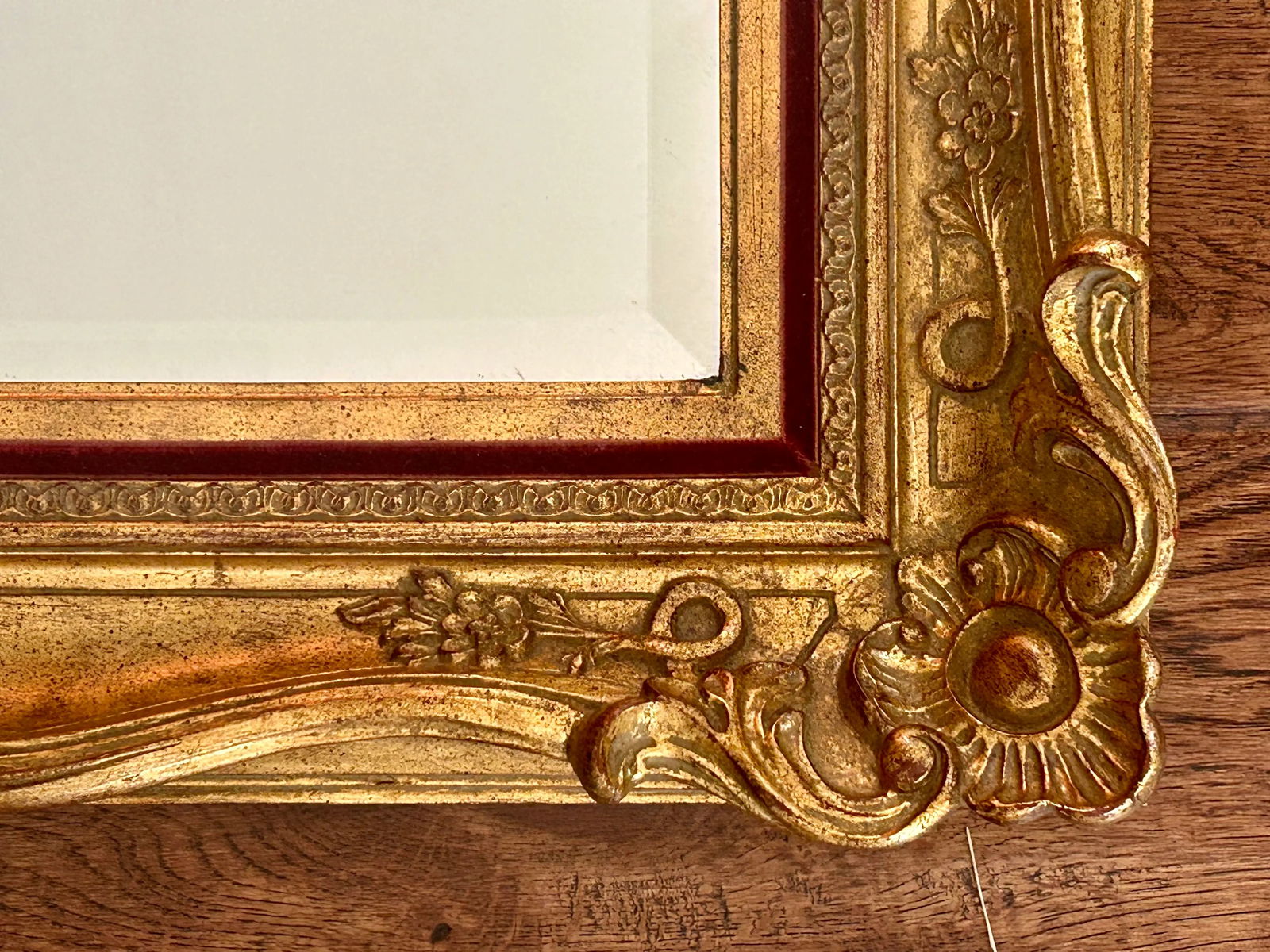 Vintage La Barge Rectangular Wall Mirror in Ornate Giltwood Frame - 7