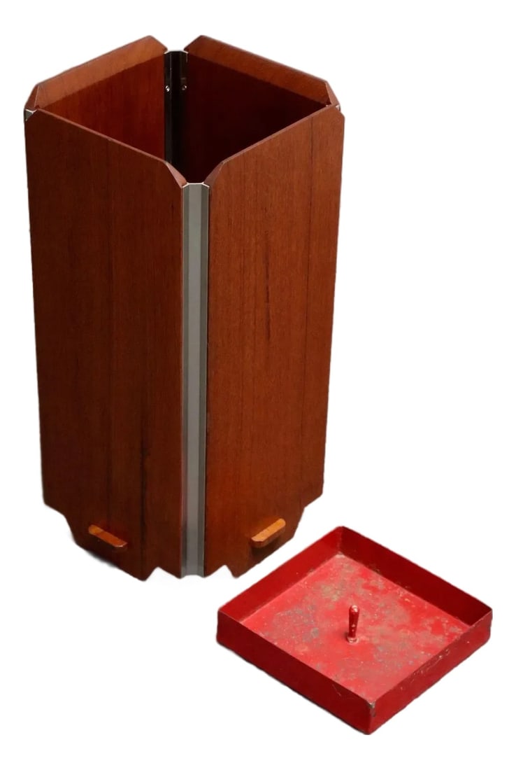 Ico Parisi for Stildomus "Temide" Palisander Umbrella Stand With Drip Pan (1 of 18)