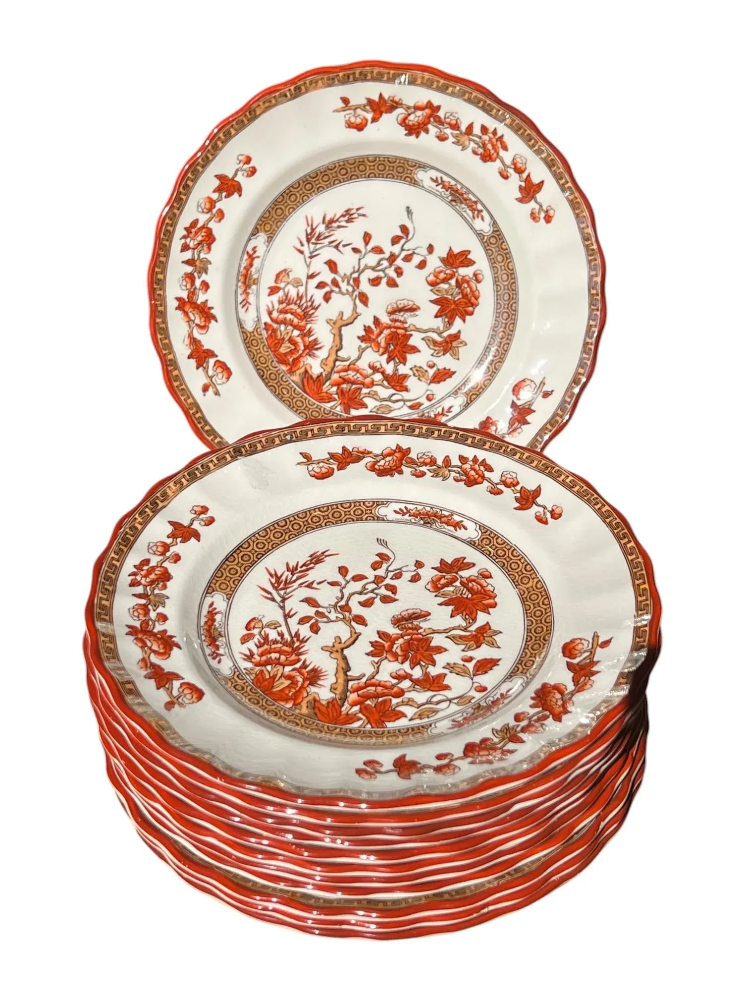 Spode "Indian Tree" Side Plates, 6.5" C. 1920s, Set/12 - 10