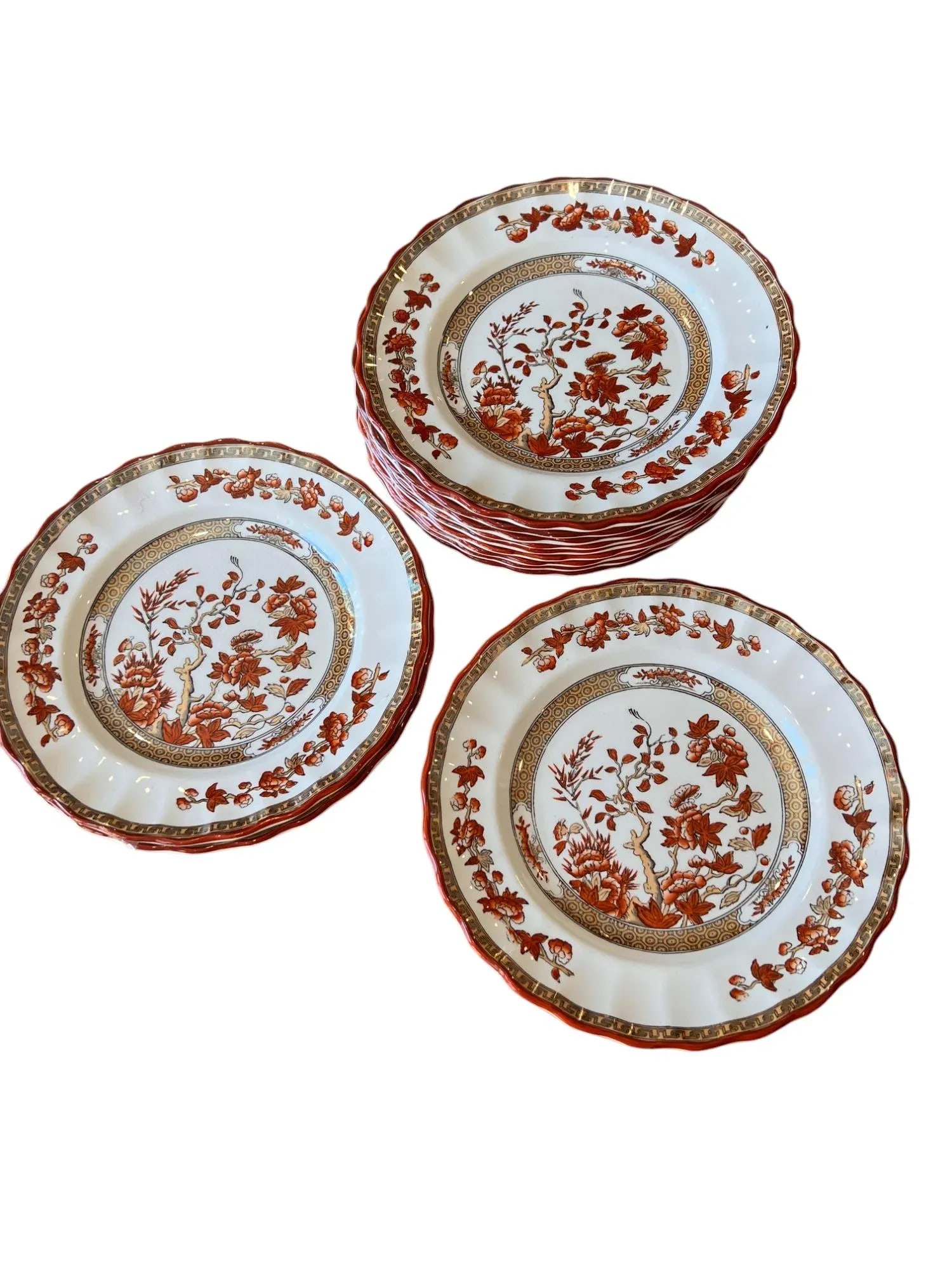 Spode "Indian Tree" Side Plates, 6.5" C. 1920s, Set/12 - 11