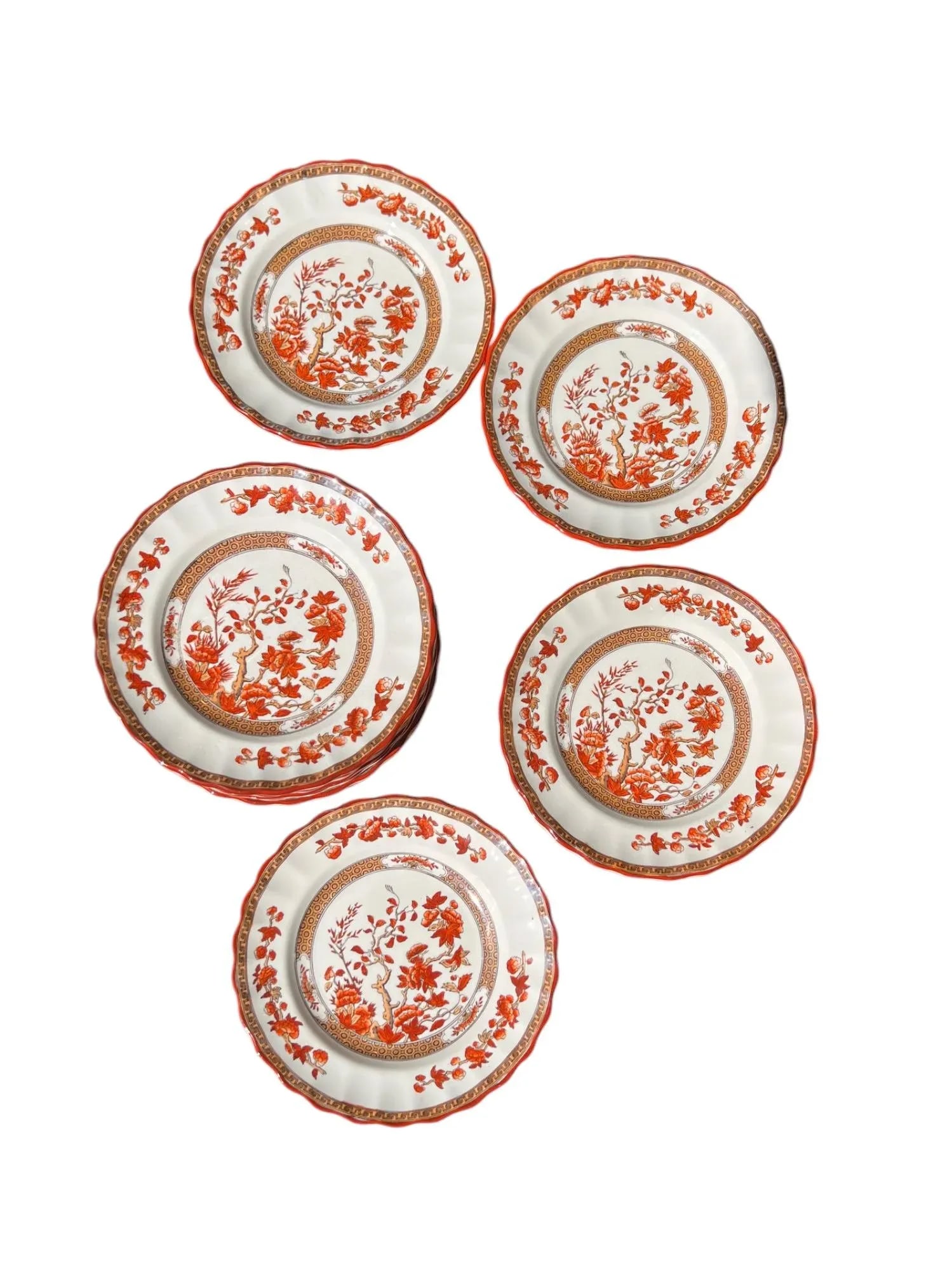 Spode "Indian Tree" Side Plates, 6.5" C. 1920s, Set/12 - 15