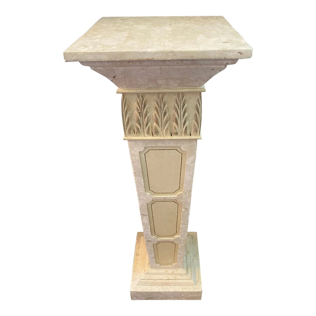 Neoclassical Display Pedestal in Cream Resin (1 of 6)