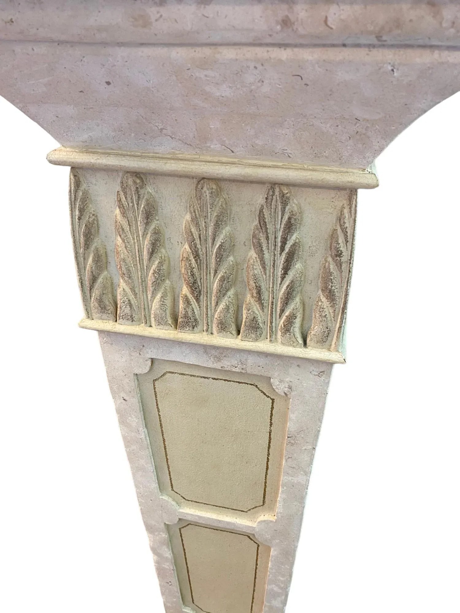 Neoclassical Display Pedestal in Cream Resin - 5