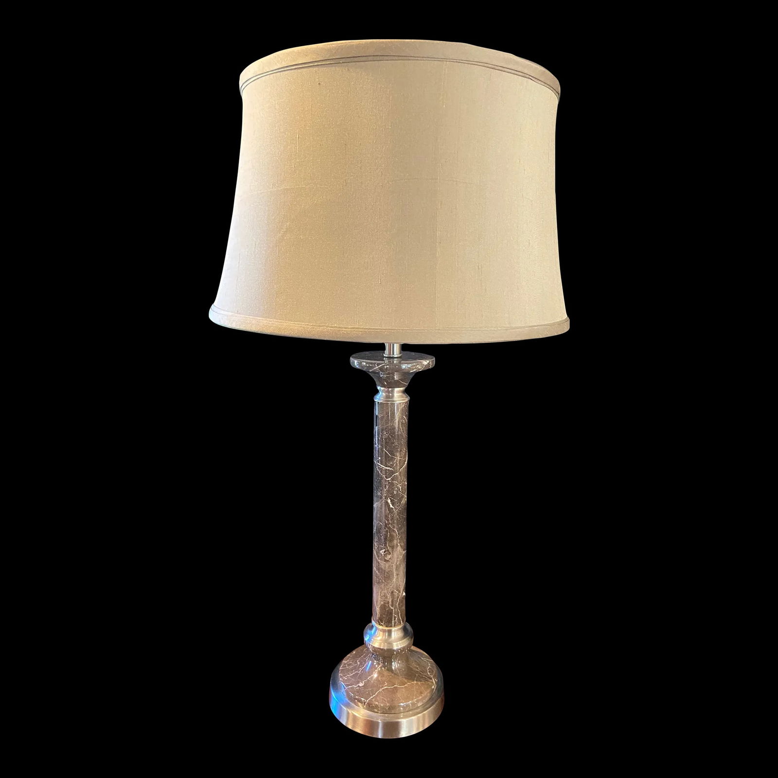 Frederick Cooper Brown Marble Lamp - 2
