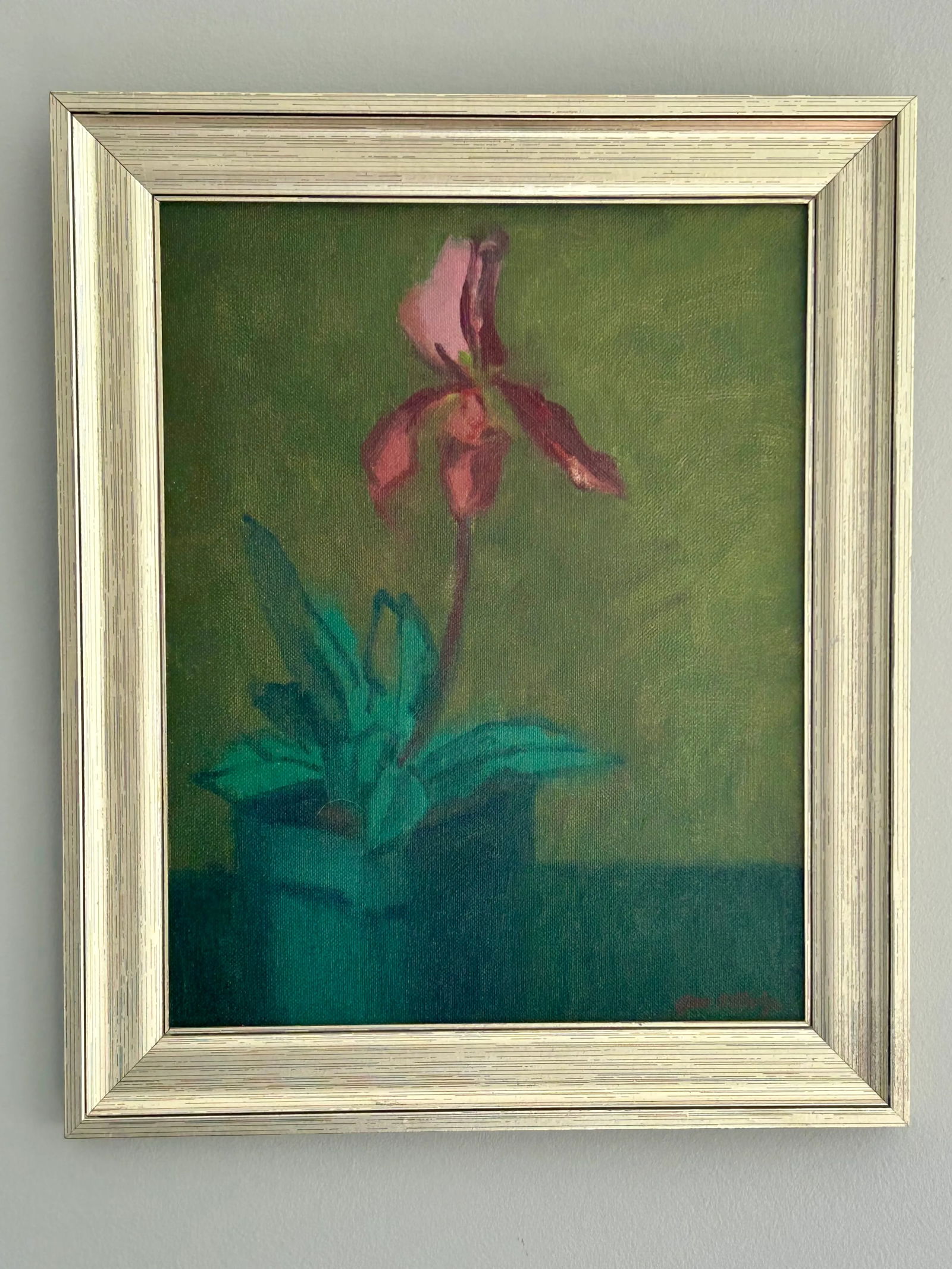 Original Oil Painting by James Clinton Mumby – Botanical Orchid Still Life - 2