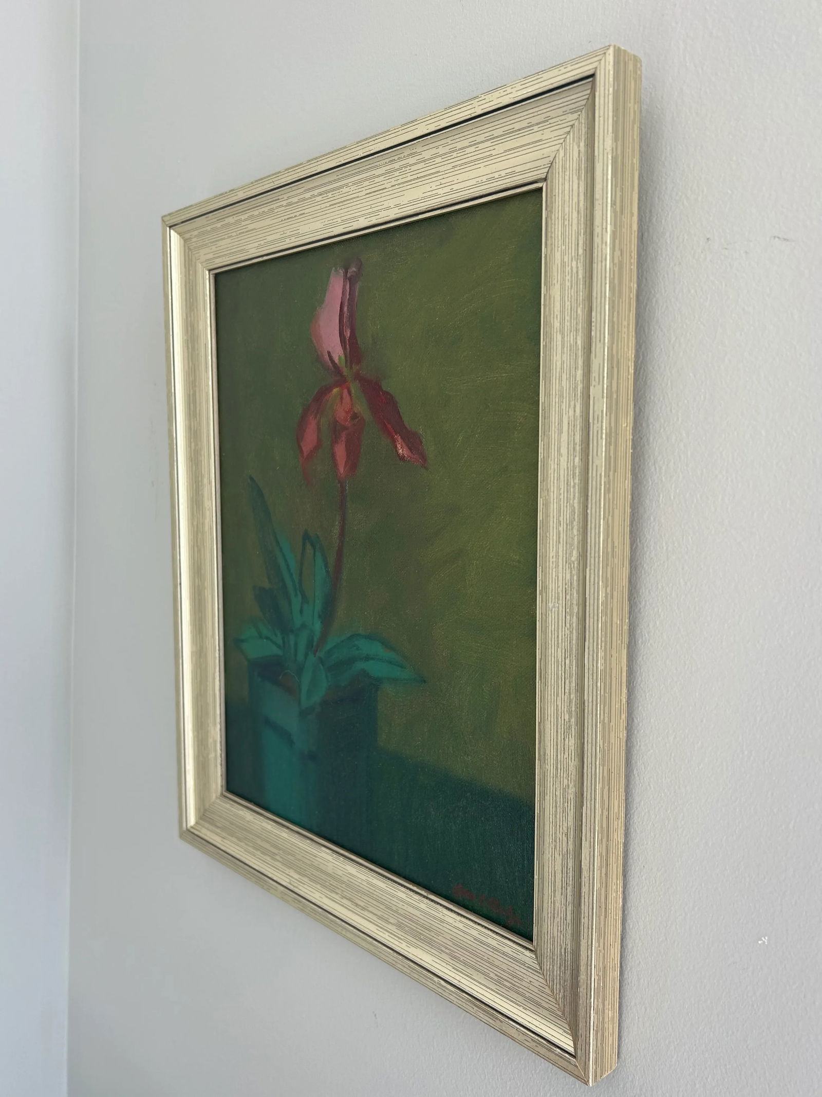 Original Oil Painting by James Clinton Mumby – Botanical Orchid Still Life - 3