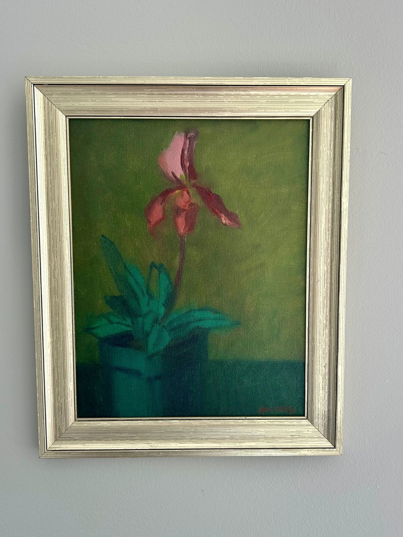 Original Oil Painting by James Clinton Mumby – Botanical Orchid Still Life - 5