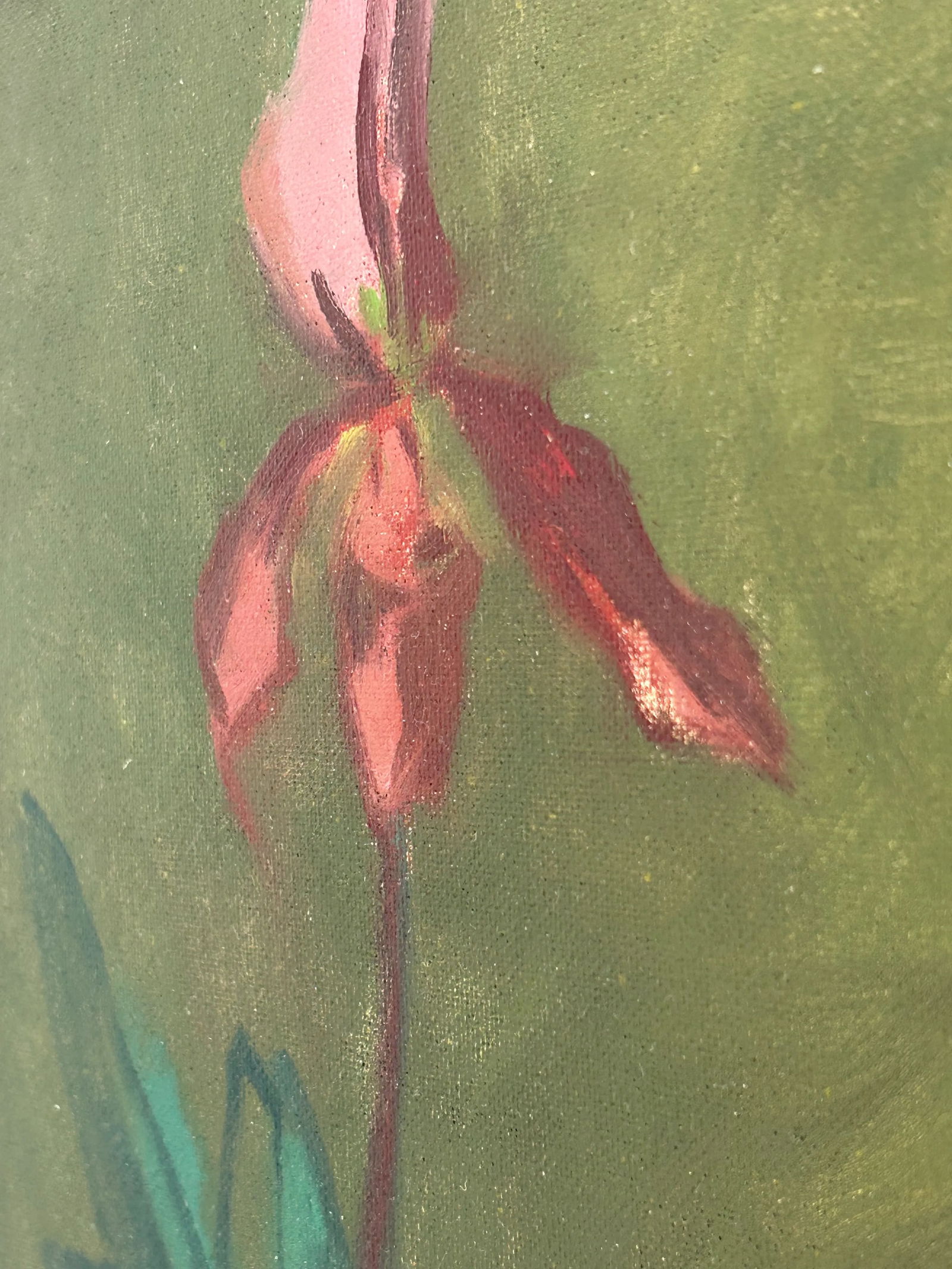 Original Oil Painting by James Clinton Mumby – Botanical Orchid Still Life - 7