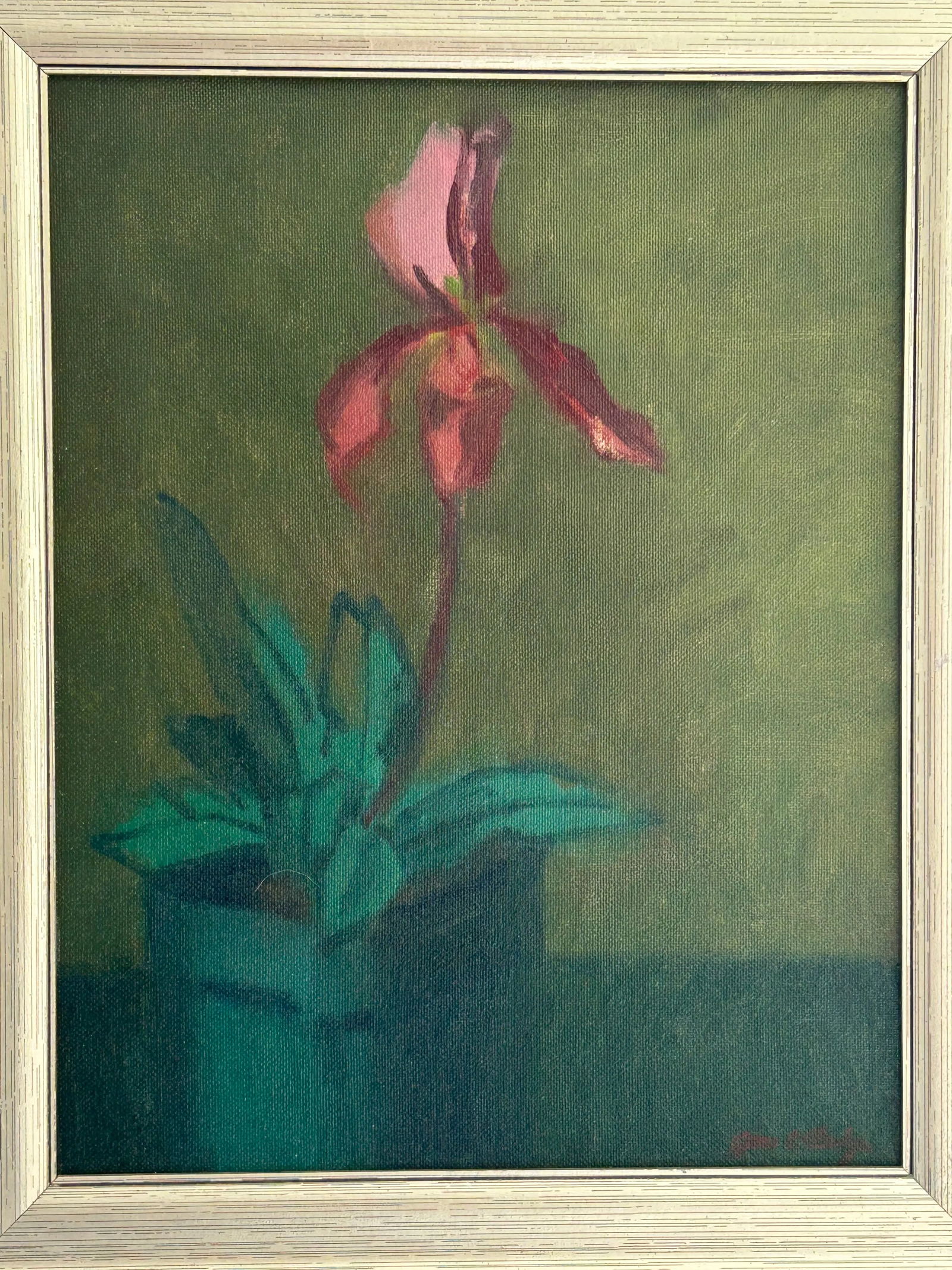 Original Oil Painting by James Clinton Mumby – Botanical Orchid Still Life - 9