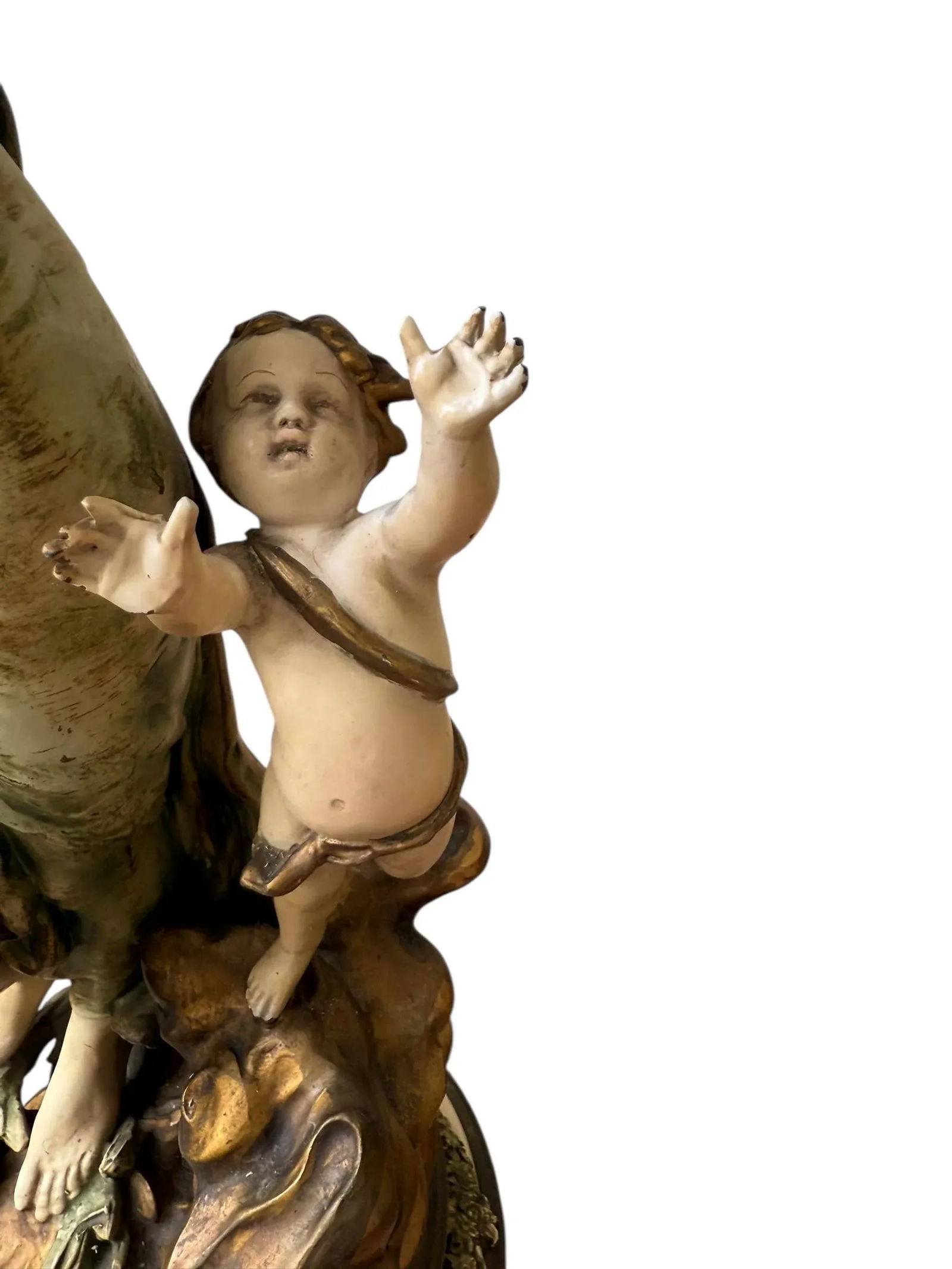 1920s Bronze Figural Table Lamps by f.m Moreau - 7