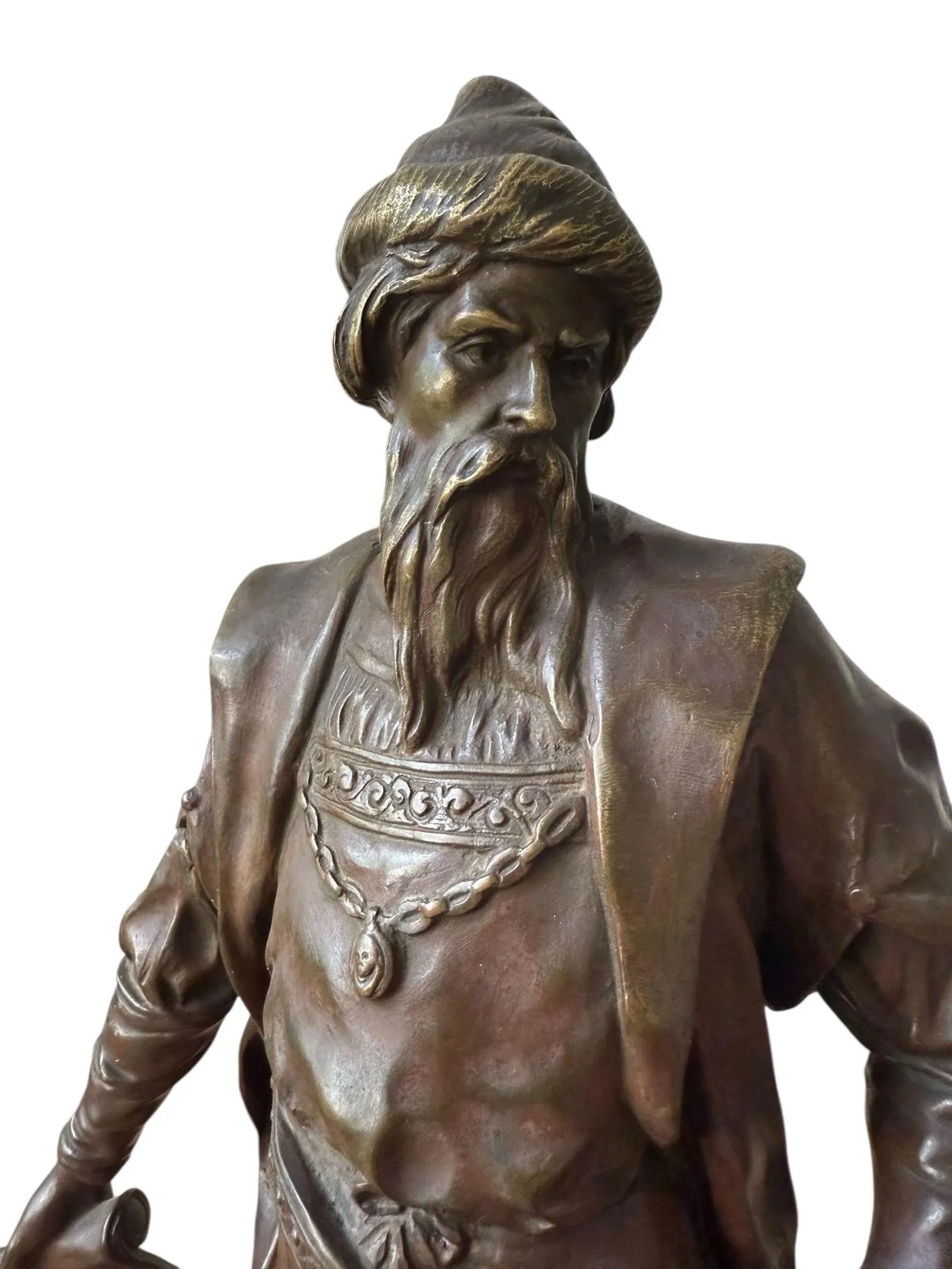 Antique Bronze Sculpture Guttenberg by Emile Louis Picault - 2