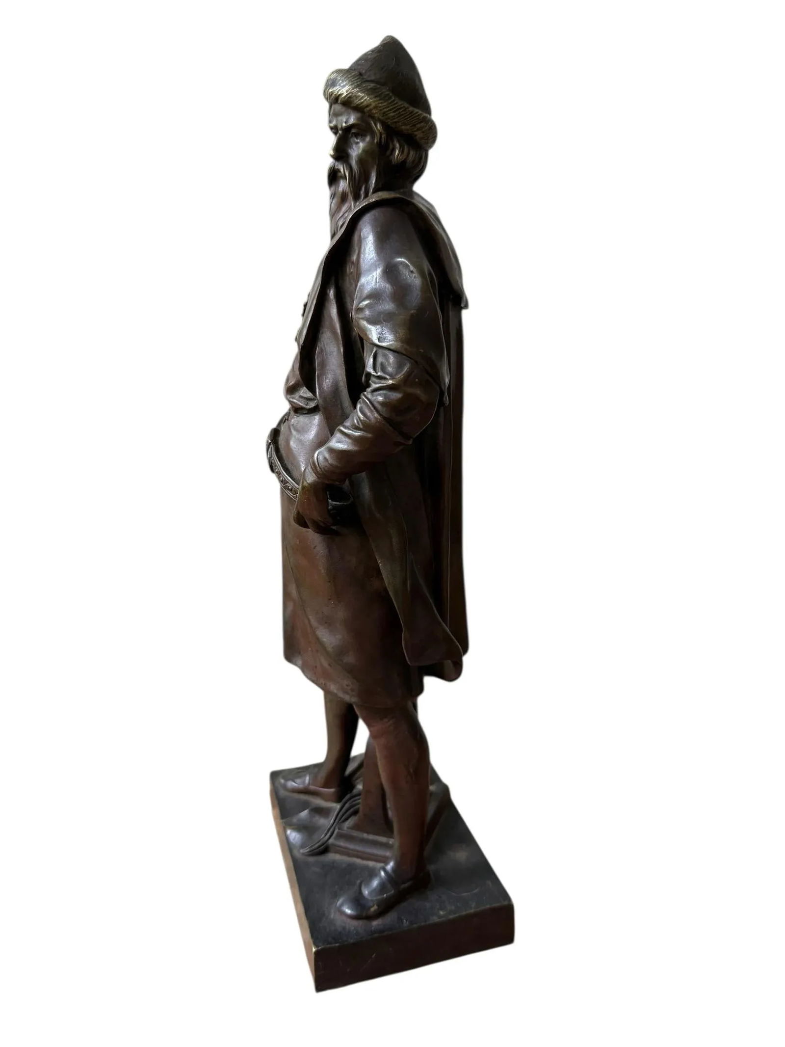 Antique Bronze Sculpture Guttenberg by Emile Louis Picault - 7