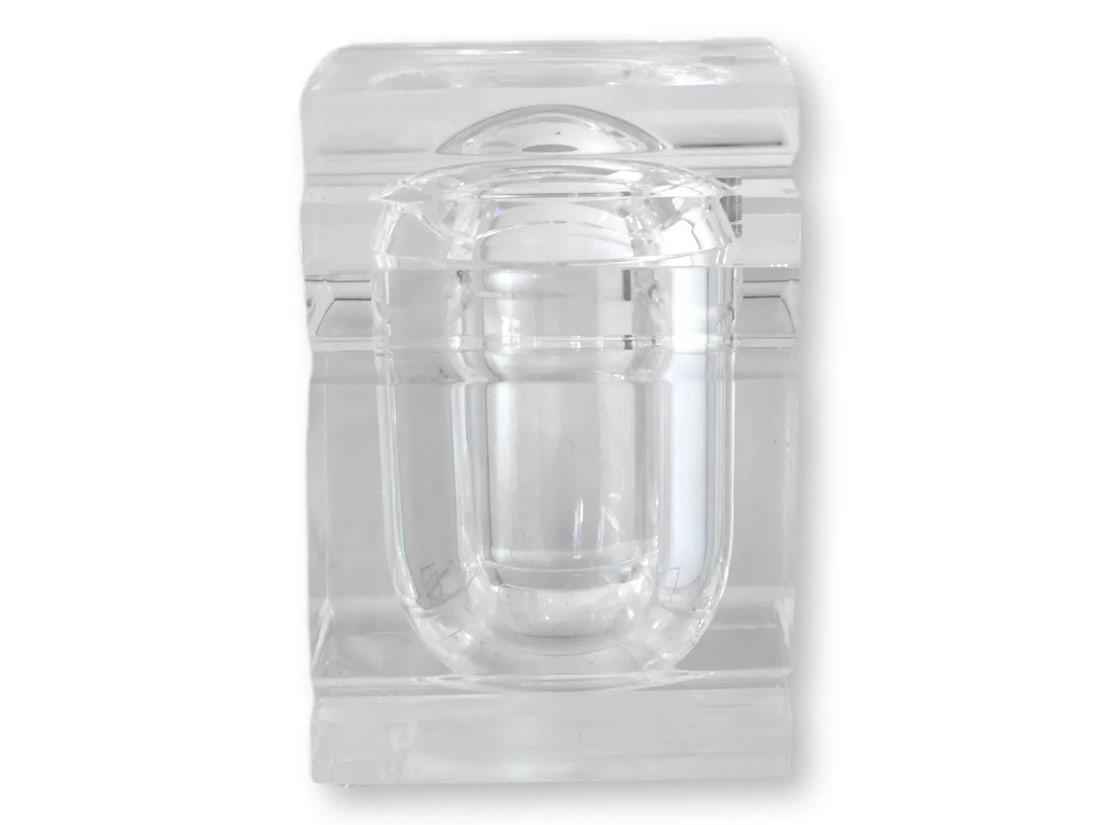 Midcentury Italian Lucite "Ice Block" Ice Bucket in the Albrizzi Style - 2