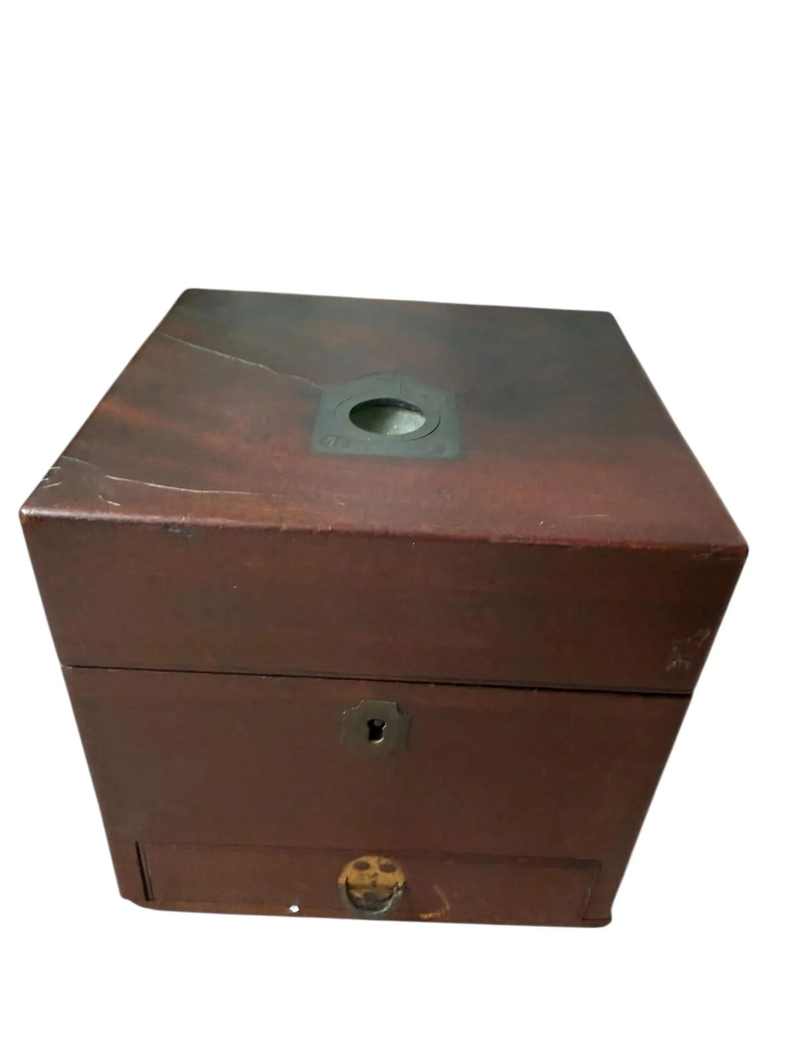 Antique Small Wooden Apothecary Box. Likely by Clay and Abraham, Liverpool. - 2