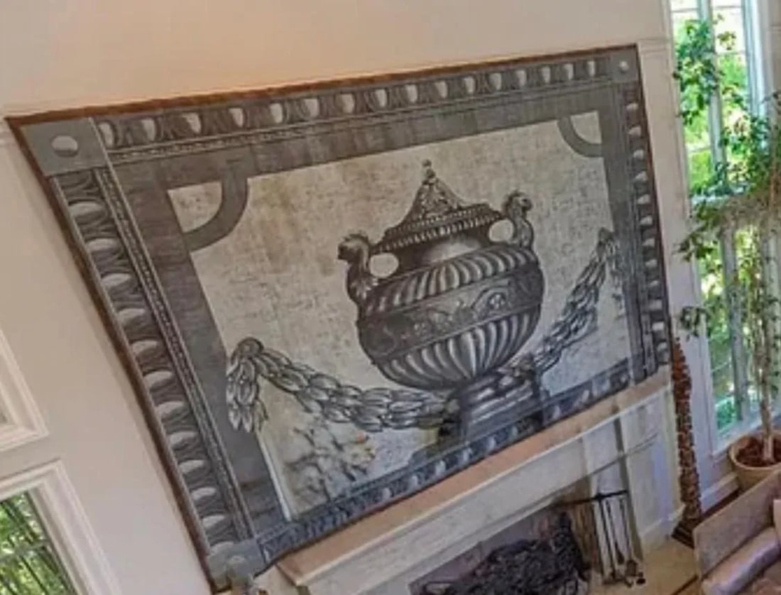 Canvas Painting of an Oversized Urn - 2