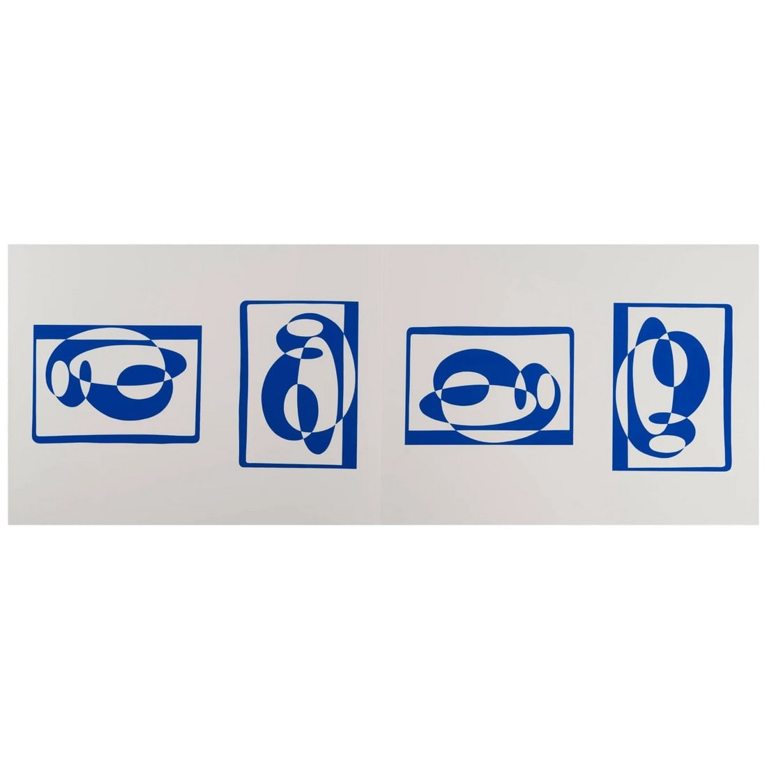 1970s "Formulations - Articulations I & II" Silkscreen After Josef Albers (1 of 5)