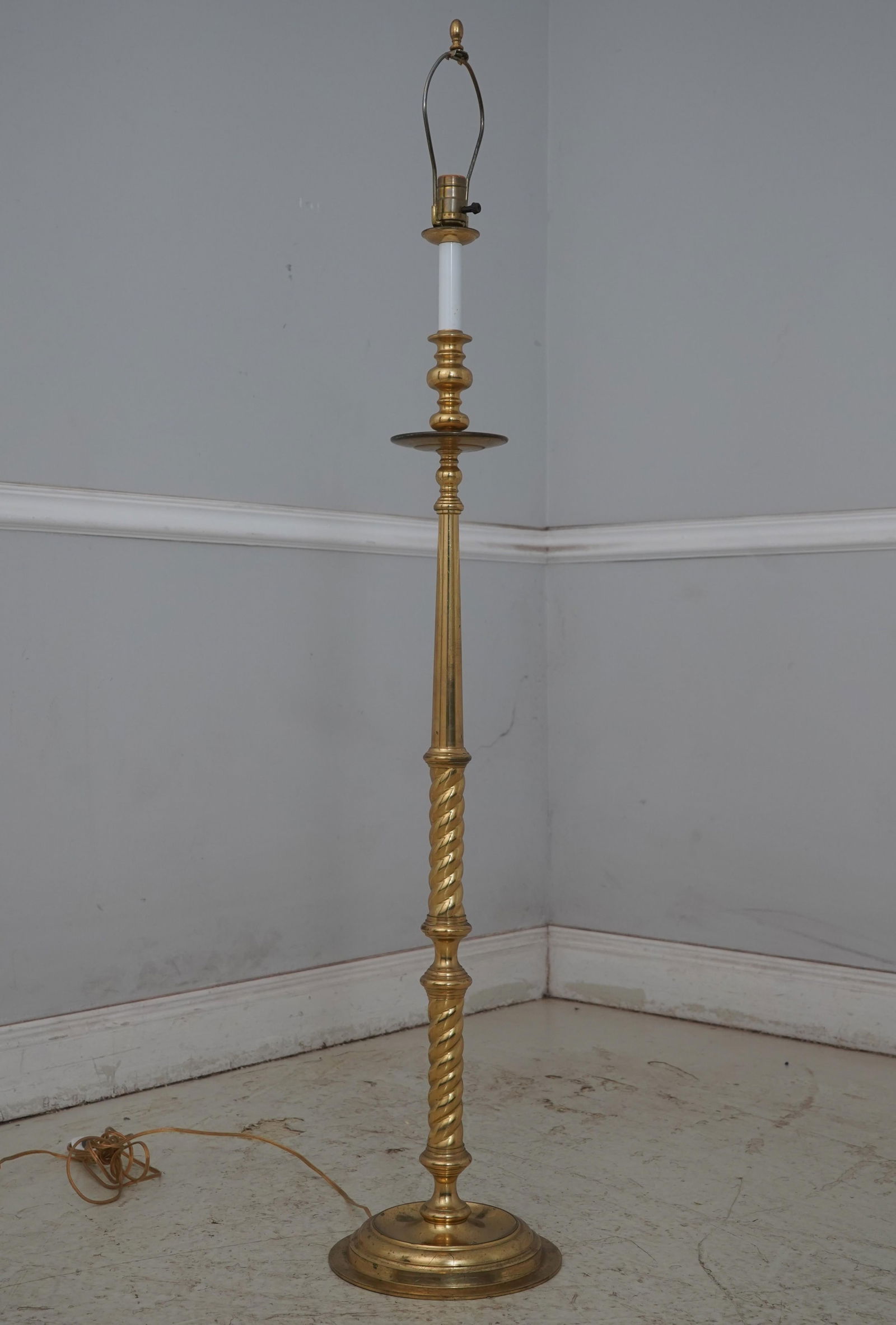 Maitland Smith Tall Candlestick Form Floor Lamp - 2