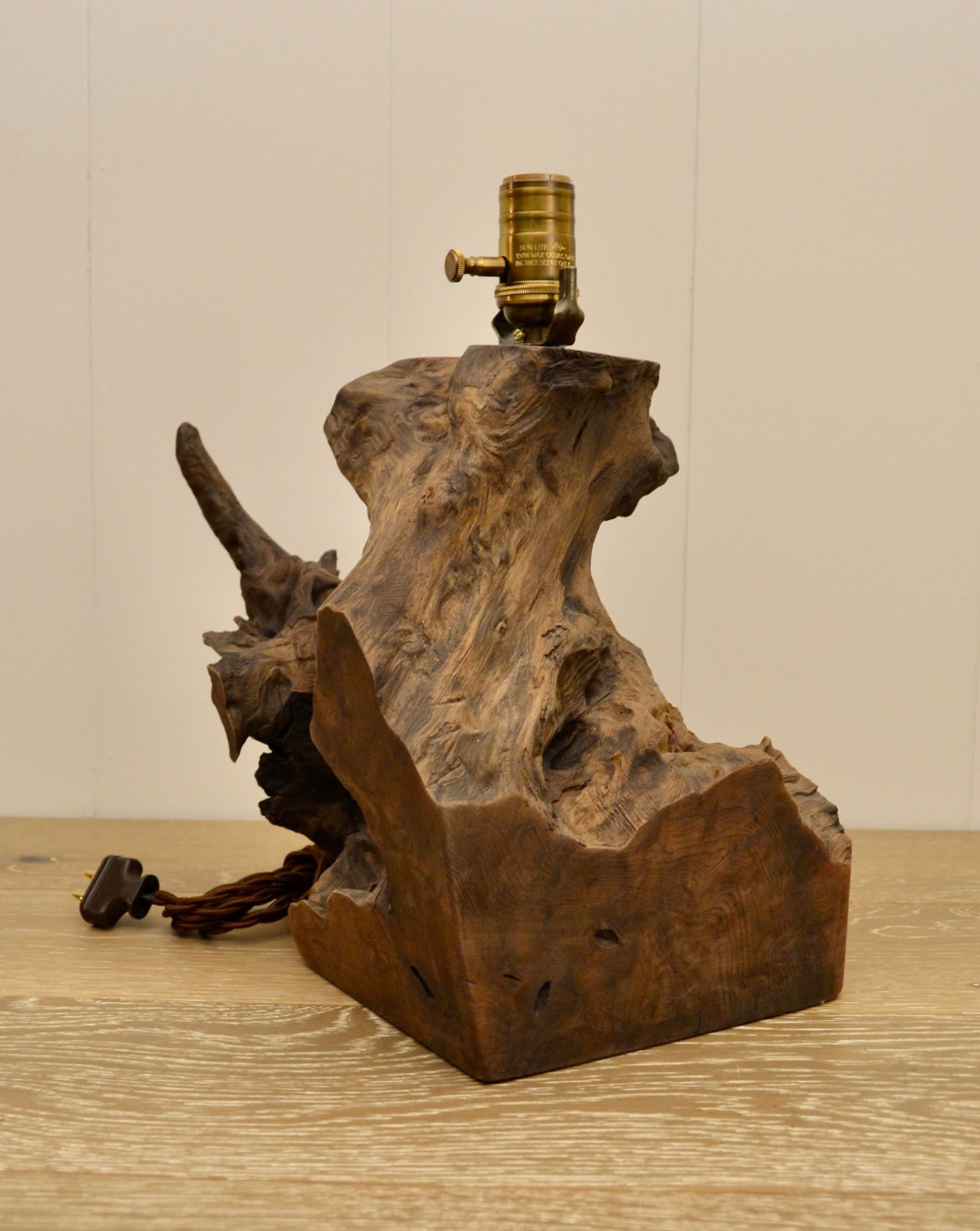 Mid 20th Century Organic Driftwood Table Lamp - 3