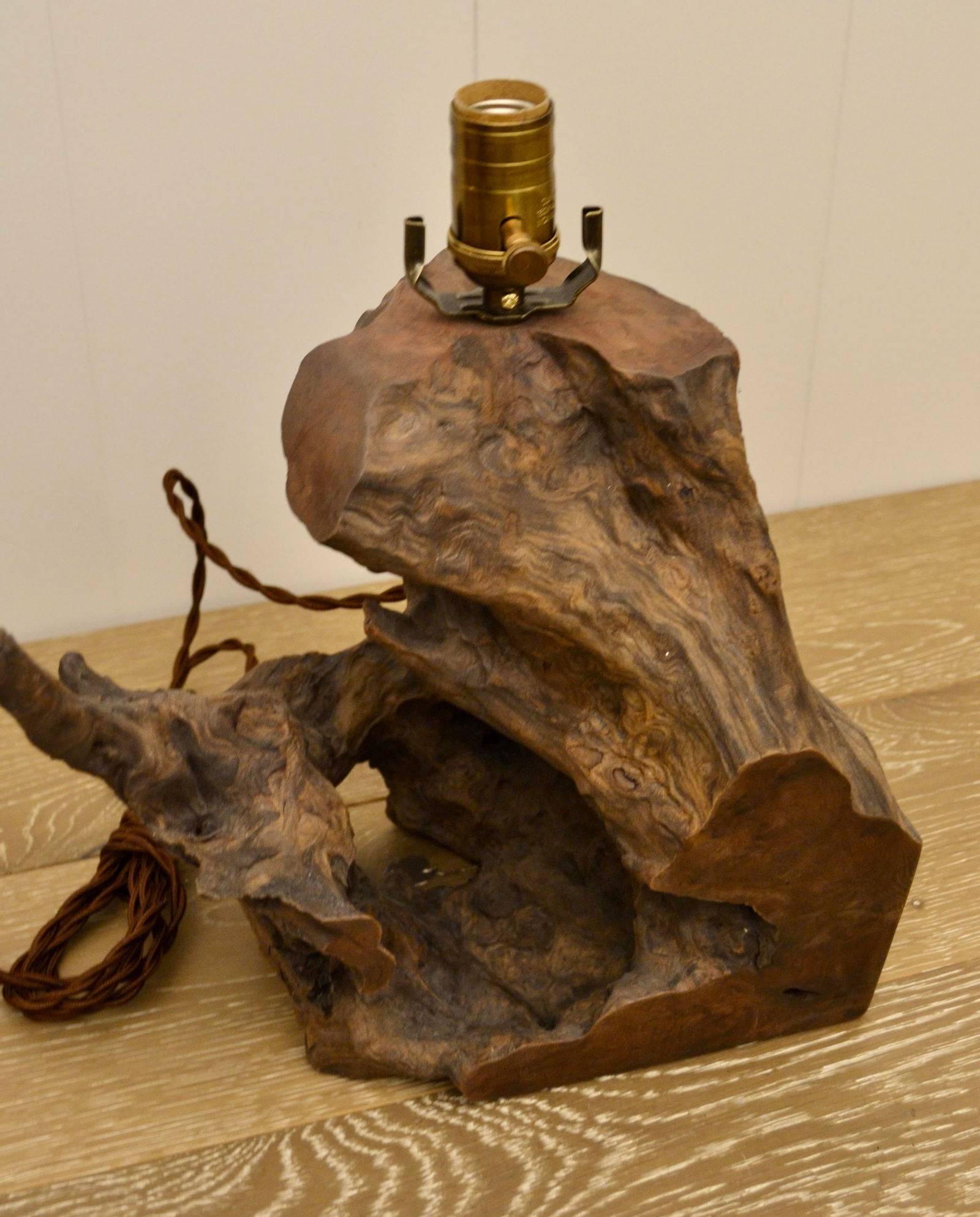 Mid 20th Century Organic Driftwood Table Lamp - 4
