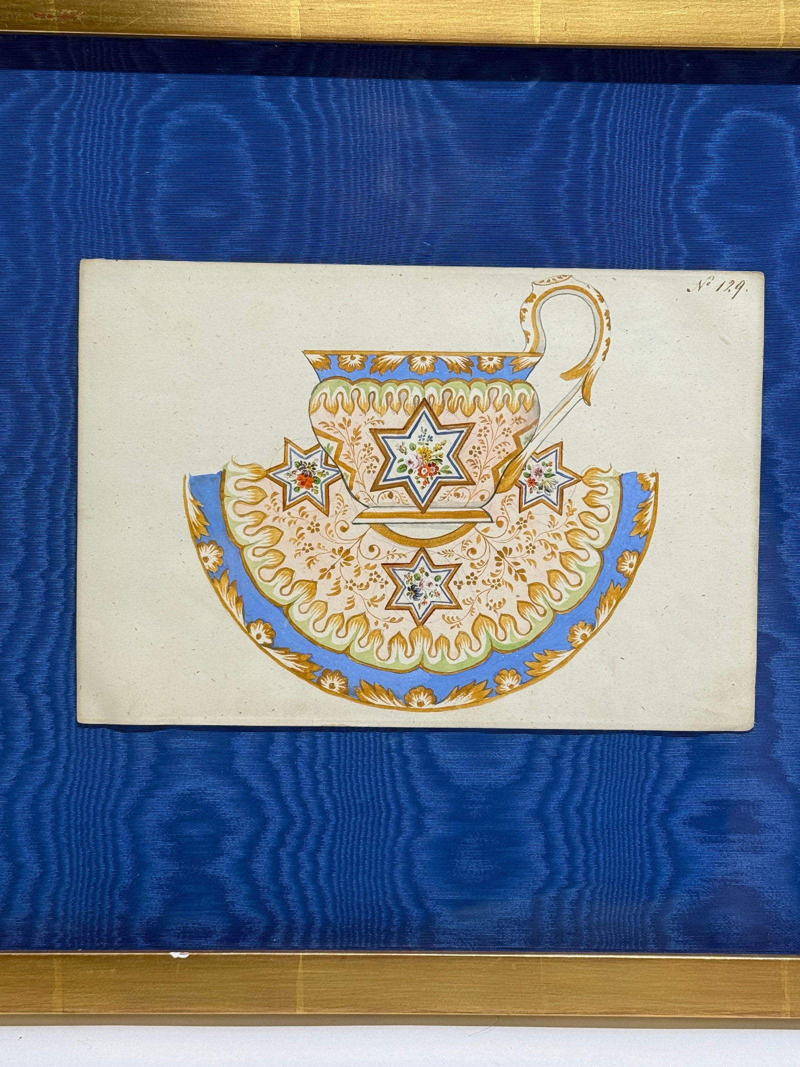 Viennese Porcelain Design Watercolor, Alt-Wiener Porzellan Fabrik, Ca. 1840–1850 - 2