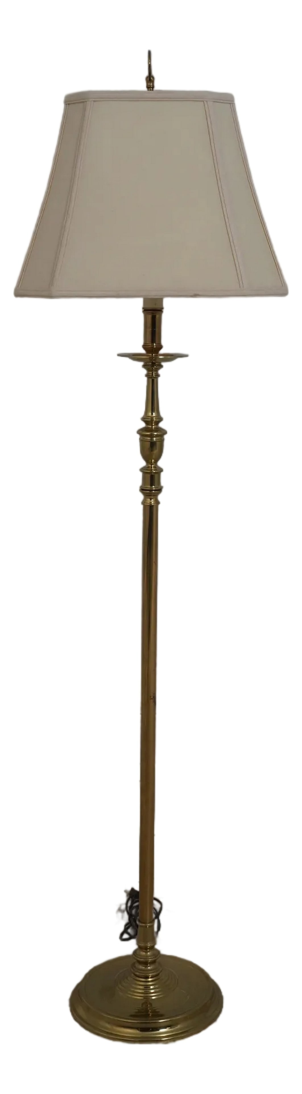 Virginia Metalcrafters Brass Candlestick Floor Lamp (1 of 11)