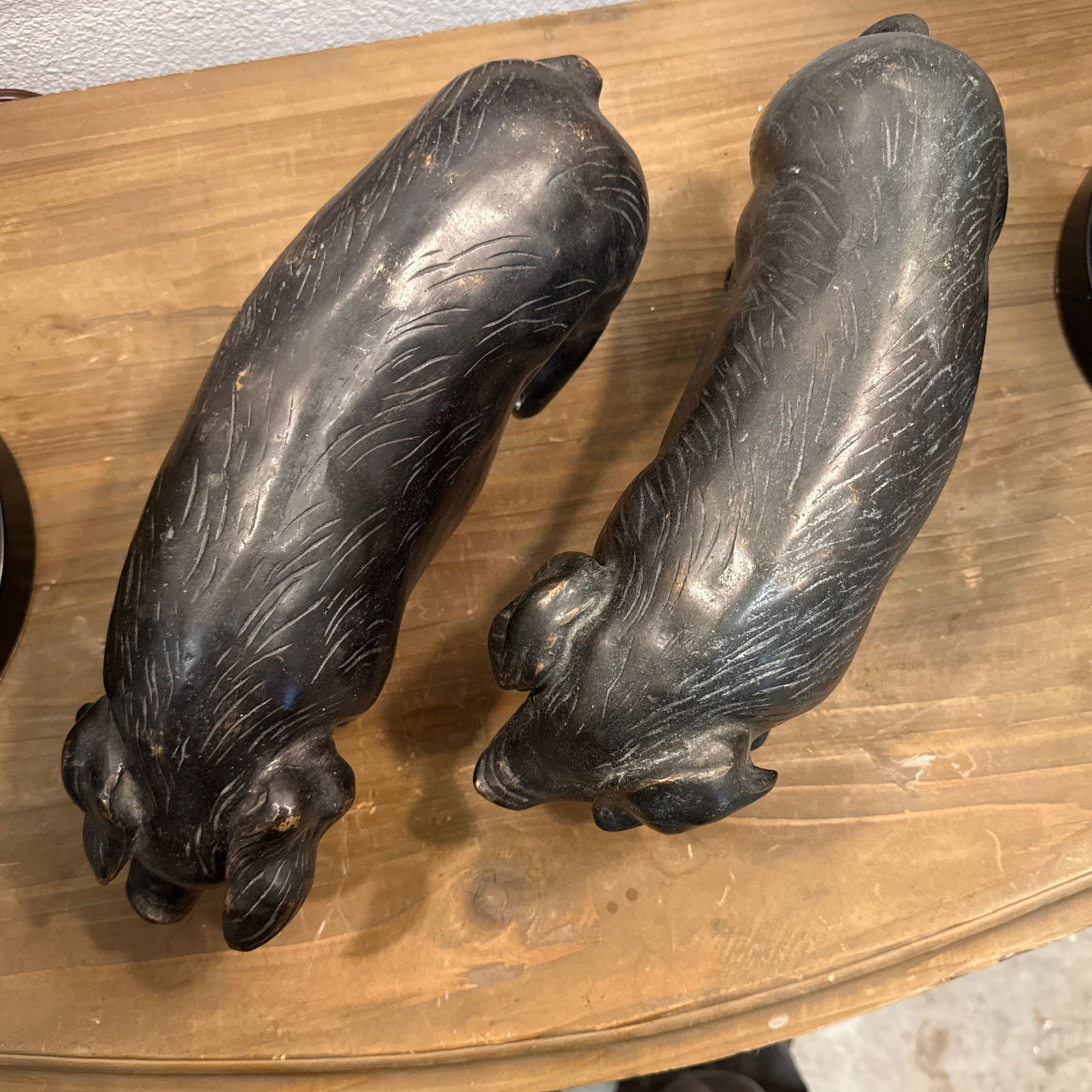 Antique Bronze Pigs - 3