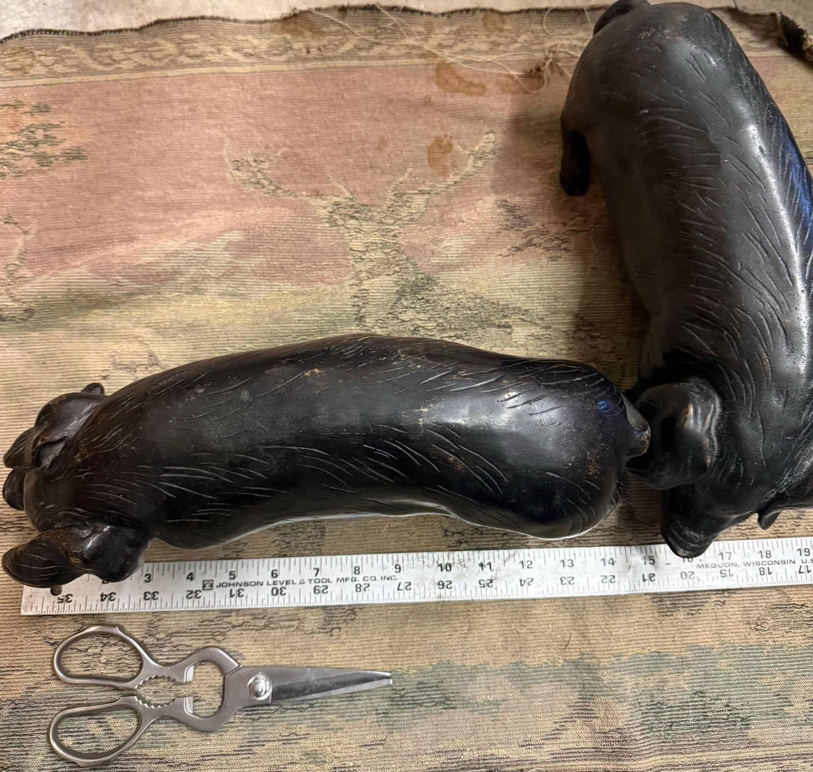 Antique Bronze Pigs - 8