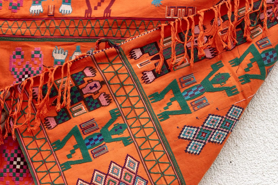 Antique Brocade Tribal Fabric From Indonesia - 6