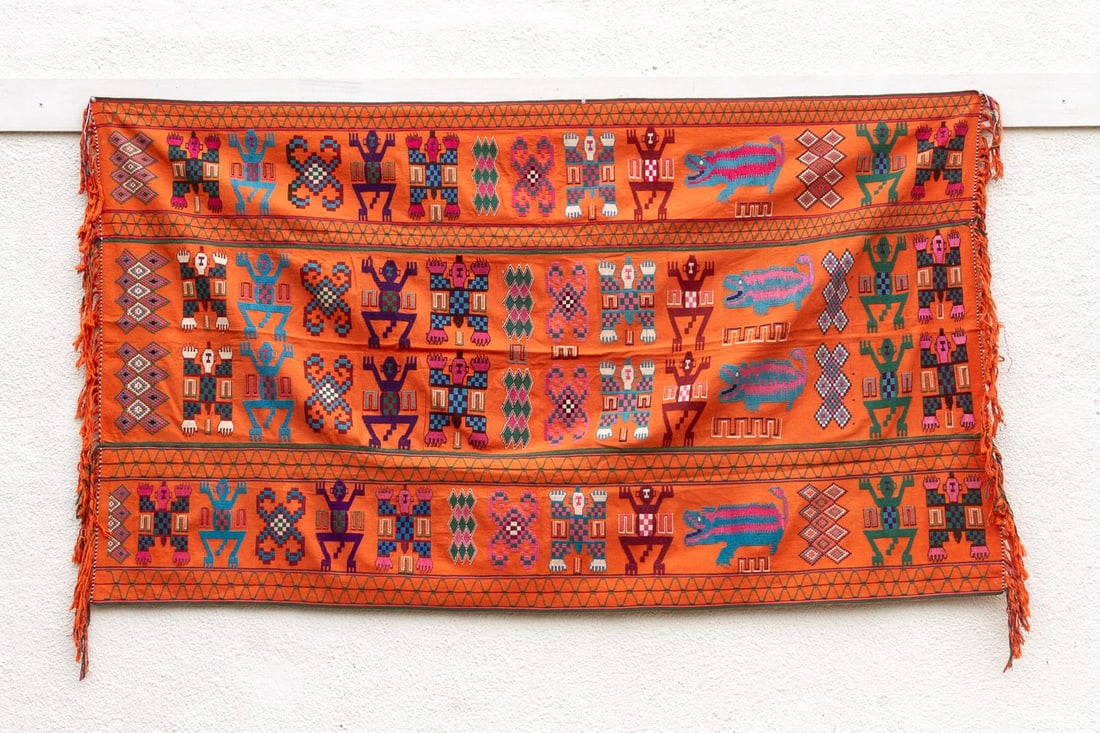 Antique Brocade Tribal Fabric From Indonesia - 7