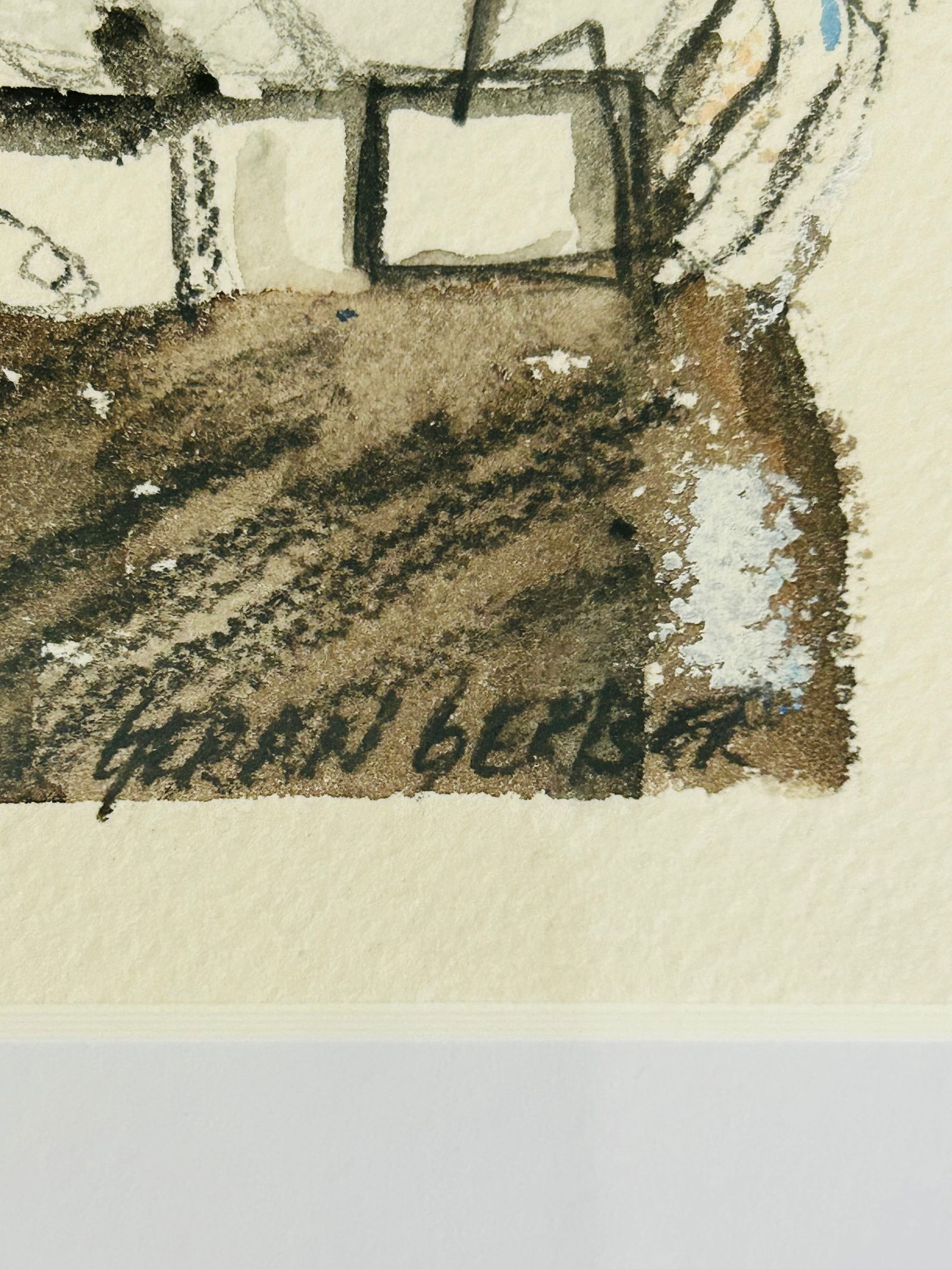 Late 19th Century Patriotic Cowboy Watercolor Portrait by Geran Gerber – Original Americana - 6