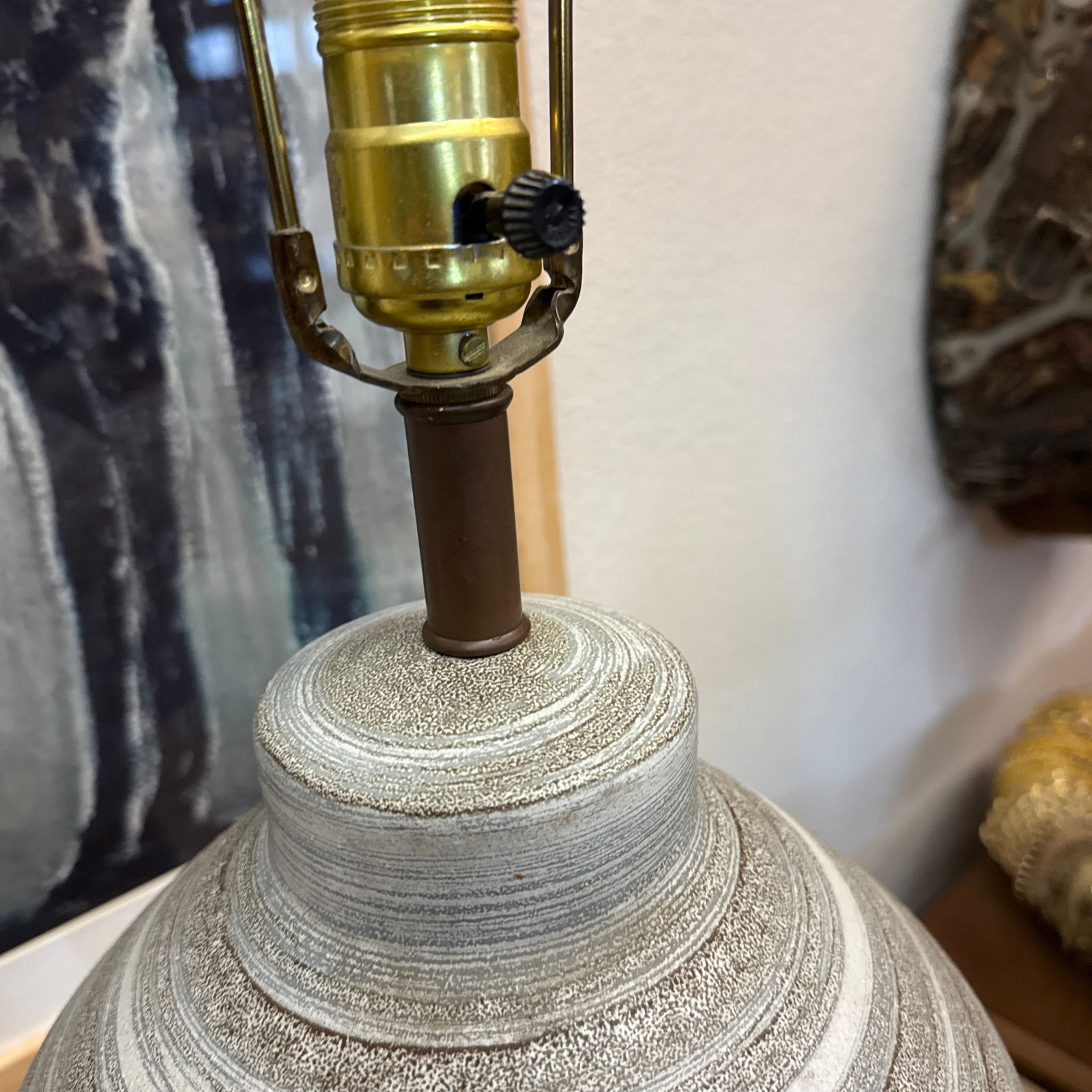 1950s Mid Century Dutch Ceramic Table Lamp - 6