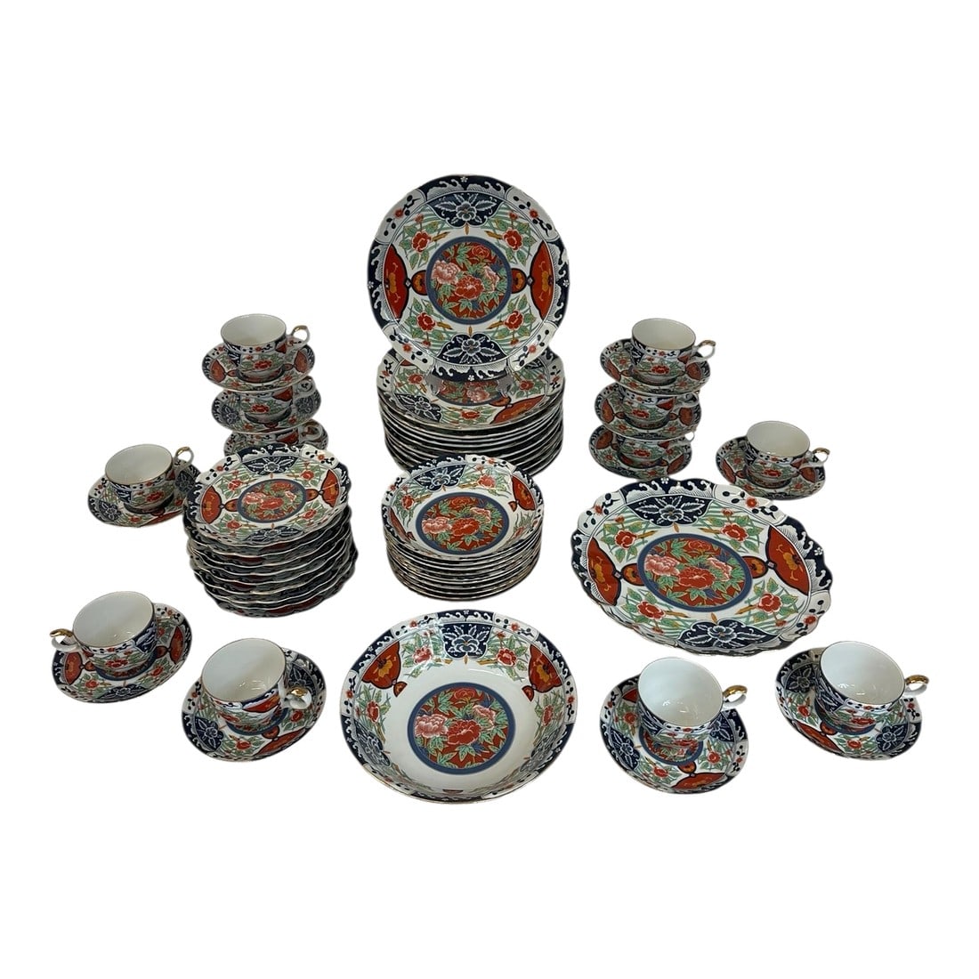 Late 20th Century Gump's "Kiku" Imari-Style China – Nearly Complete Service for 12 - 57 Piec (1 of 16)