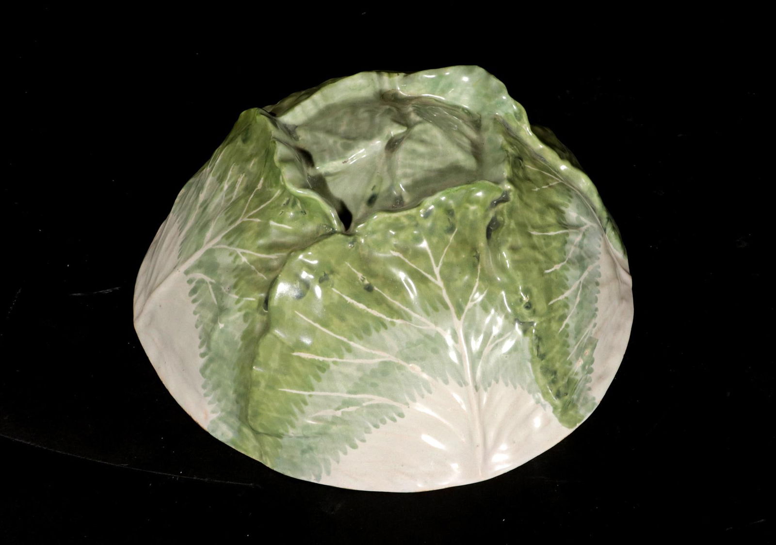 Mid 18th Century French Faience Tromp l'Oeil Strasbourg Factory Cabbage Tureen and Cover - 7