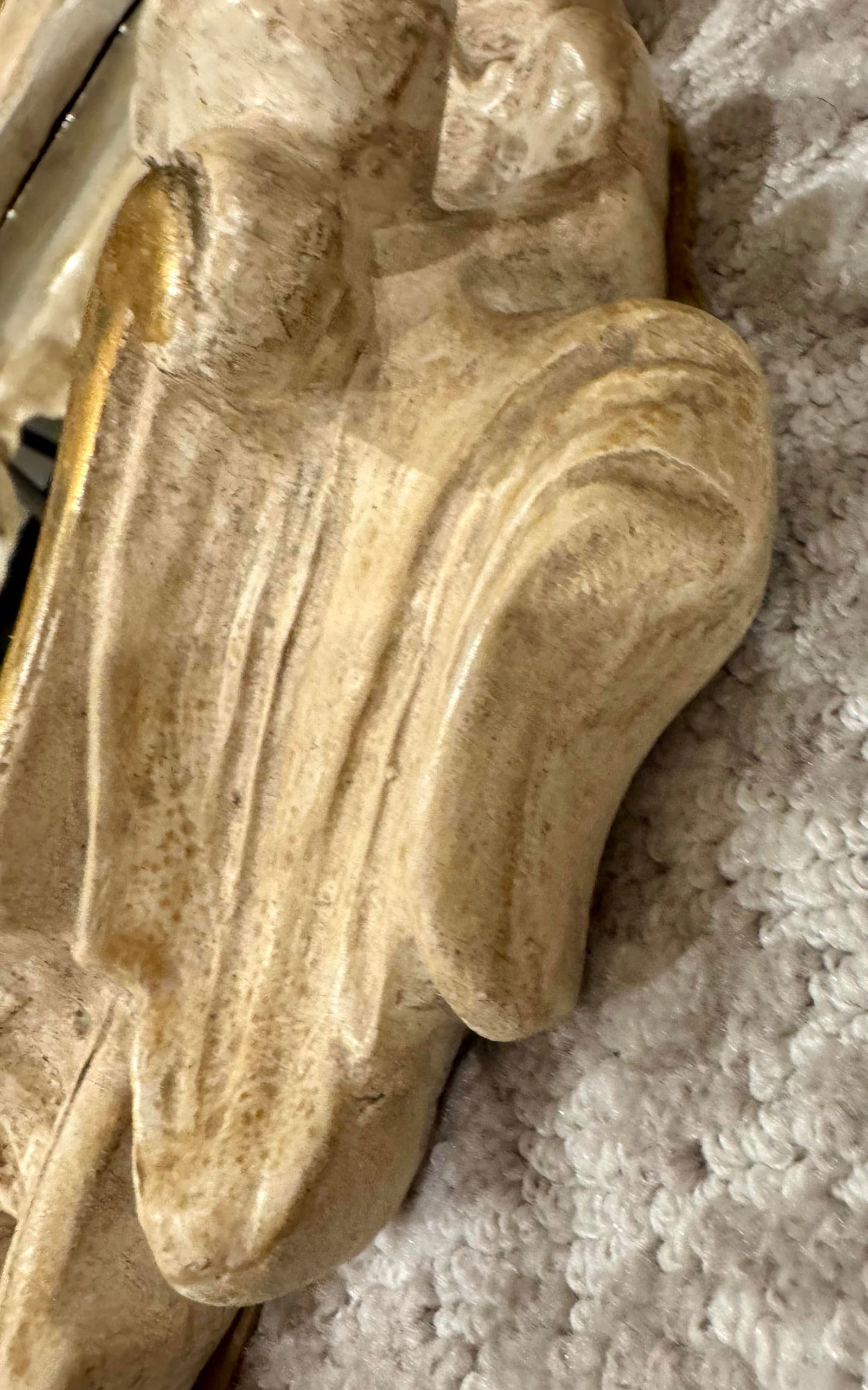 Semon Bache Plaster Rococo Mirror 1960s - 2