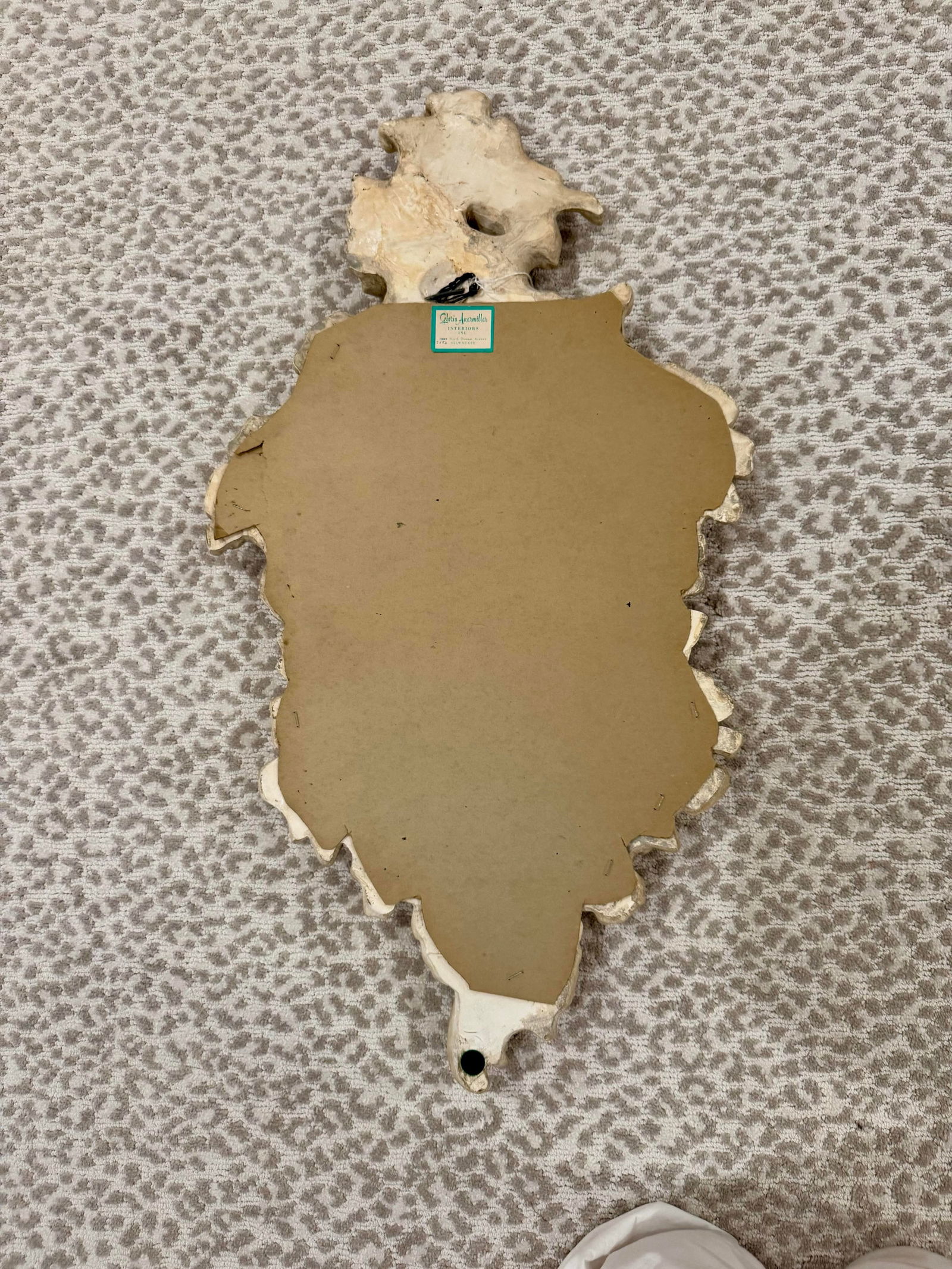 Semon Bache Plaster Rococo Mirror 1960s - 5