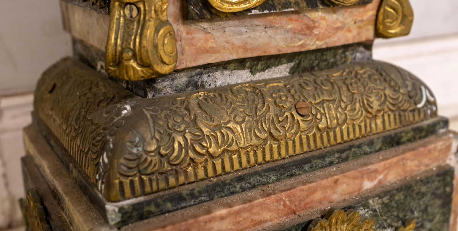 Pair Vintage Marble Pilaster Column Pedestals - 6