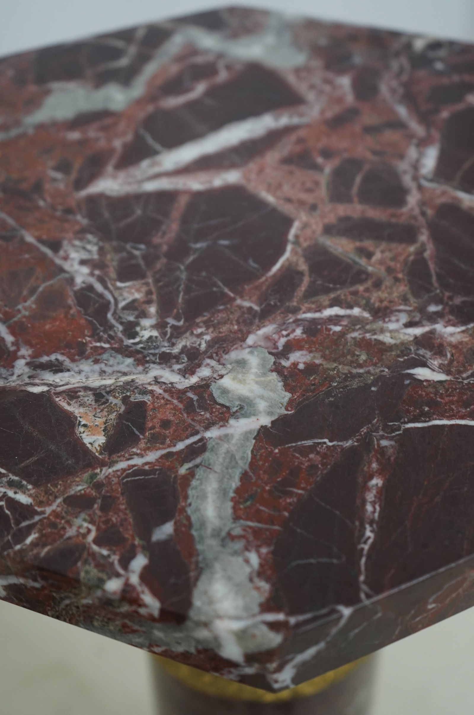 Pair French Empire Marble & Bronze Column Pedestals - 8