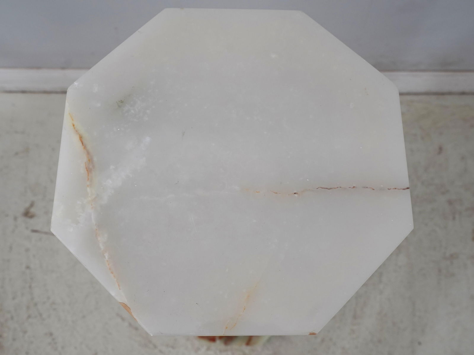 French Empire Onyx Marble Bronze Trim Pedestal - 5