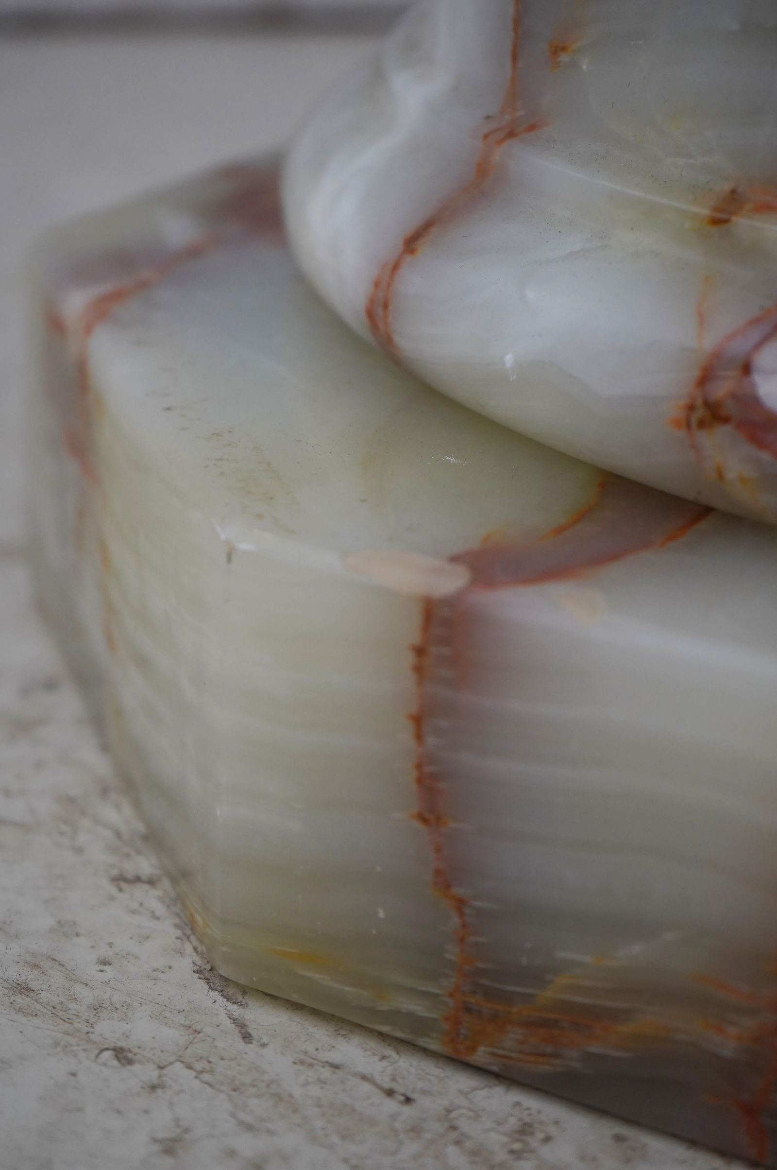 French Empire Onyx Marble Bronze Trim Pedestal - 8