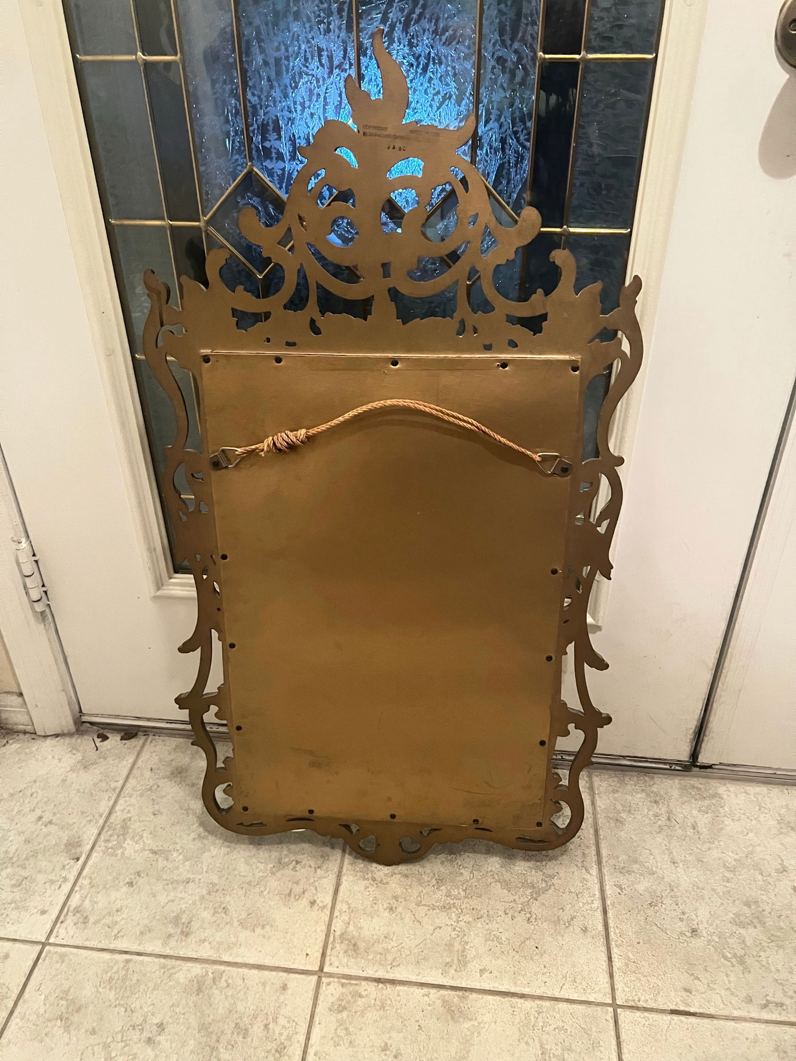 Vintage Rococo Style Gold Mirror - 4