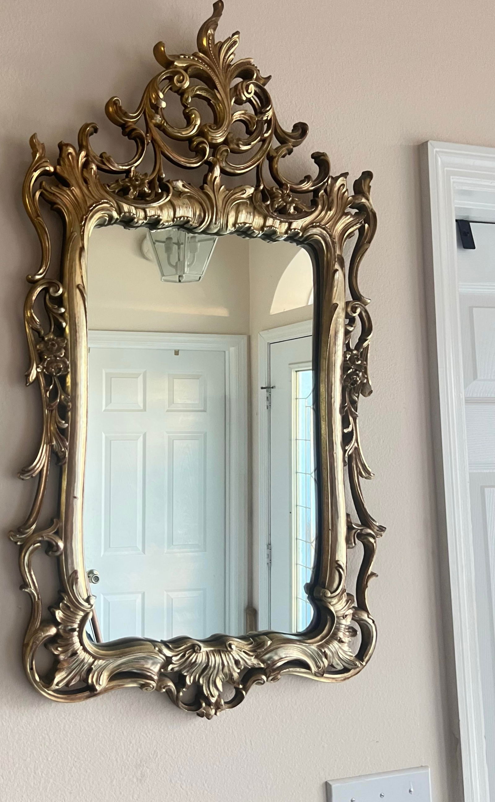 Vintage Rococo Style Gold Mirror - 7