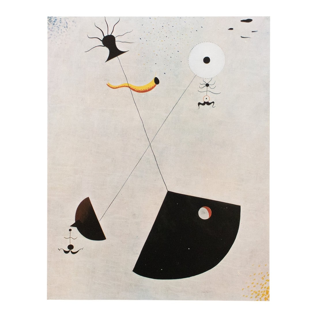 1940s After Joan MirÃ³, "Maternity" First Edition Swiss Offset Lithograph: An excellent period offset lithograph, print, of the painting "Maternity" (1924) by Joan MirÃ³. Comes from a First Limited edition art folio published in Geneva, Switzerland by Albert Skira
