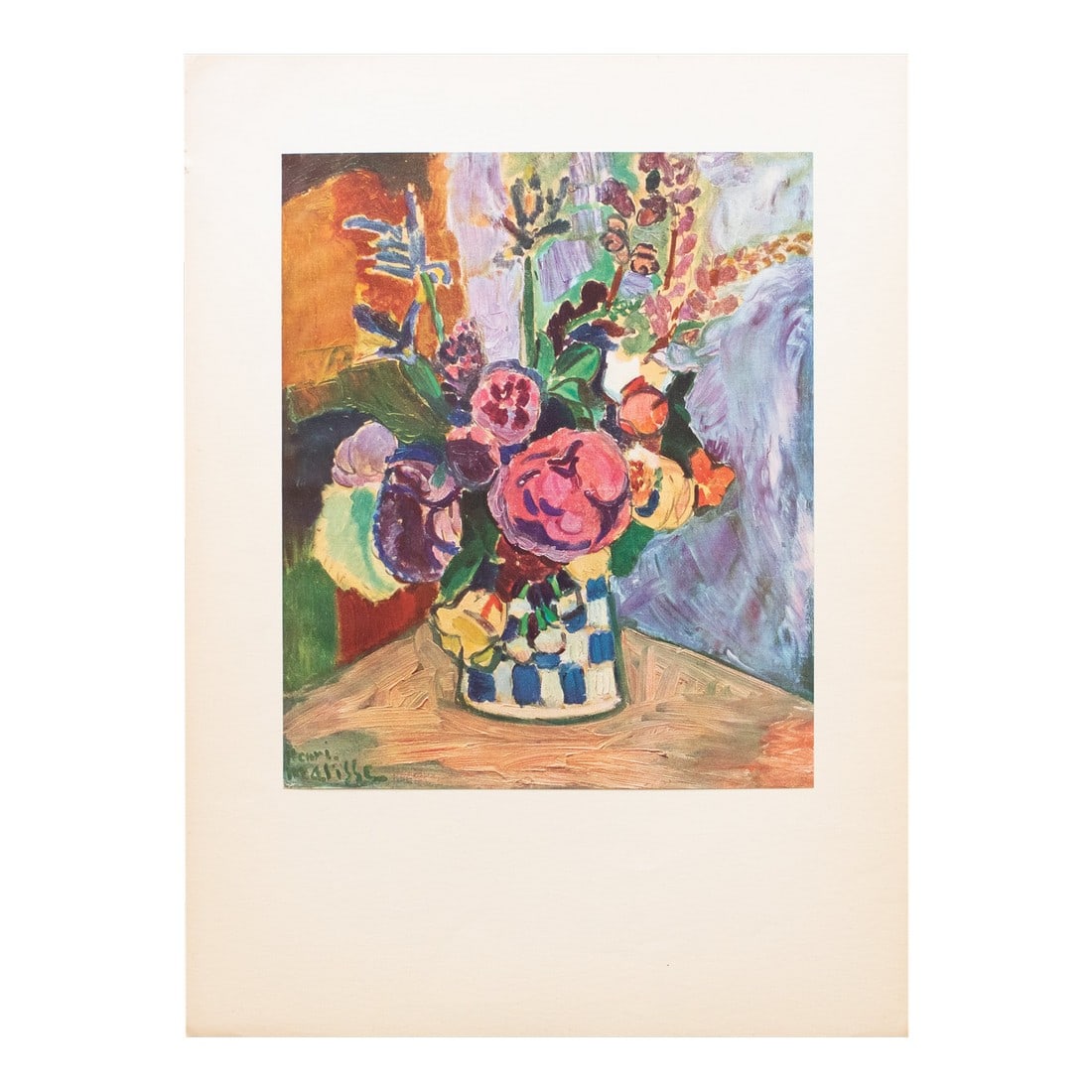 1940s After Henri Matisse "Vase of Flowers", First Edition Period Swiss Offset Lithograph (1 of 7)